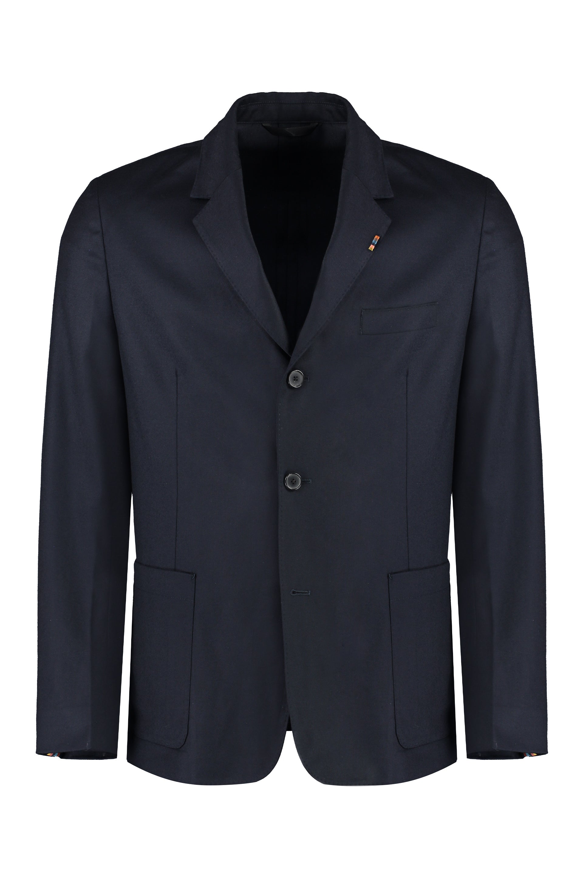 Wool-cashmere blend two-button blazer