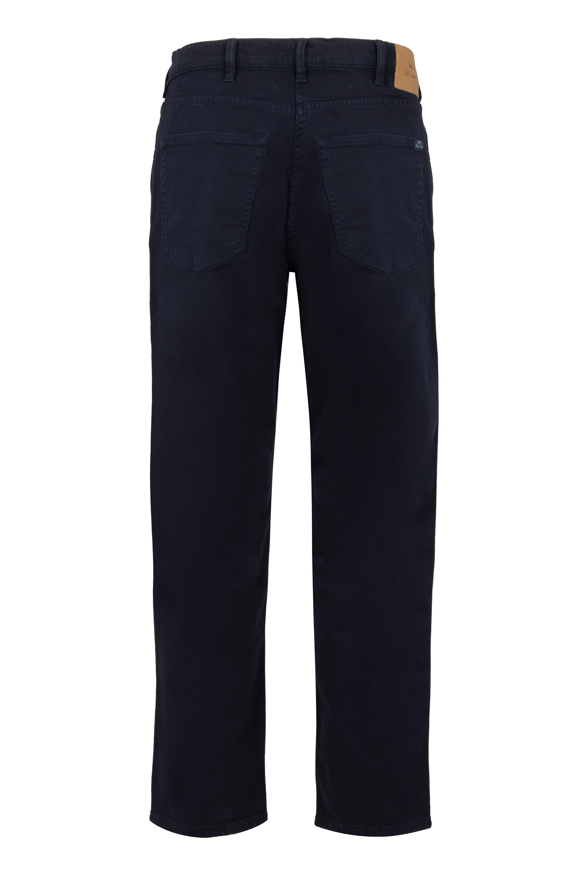 5-pocket straight-leg jeans
