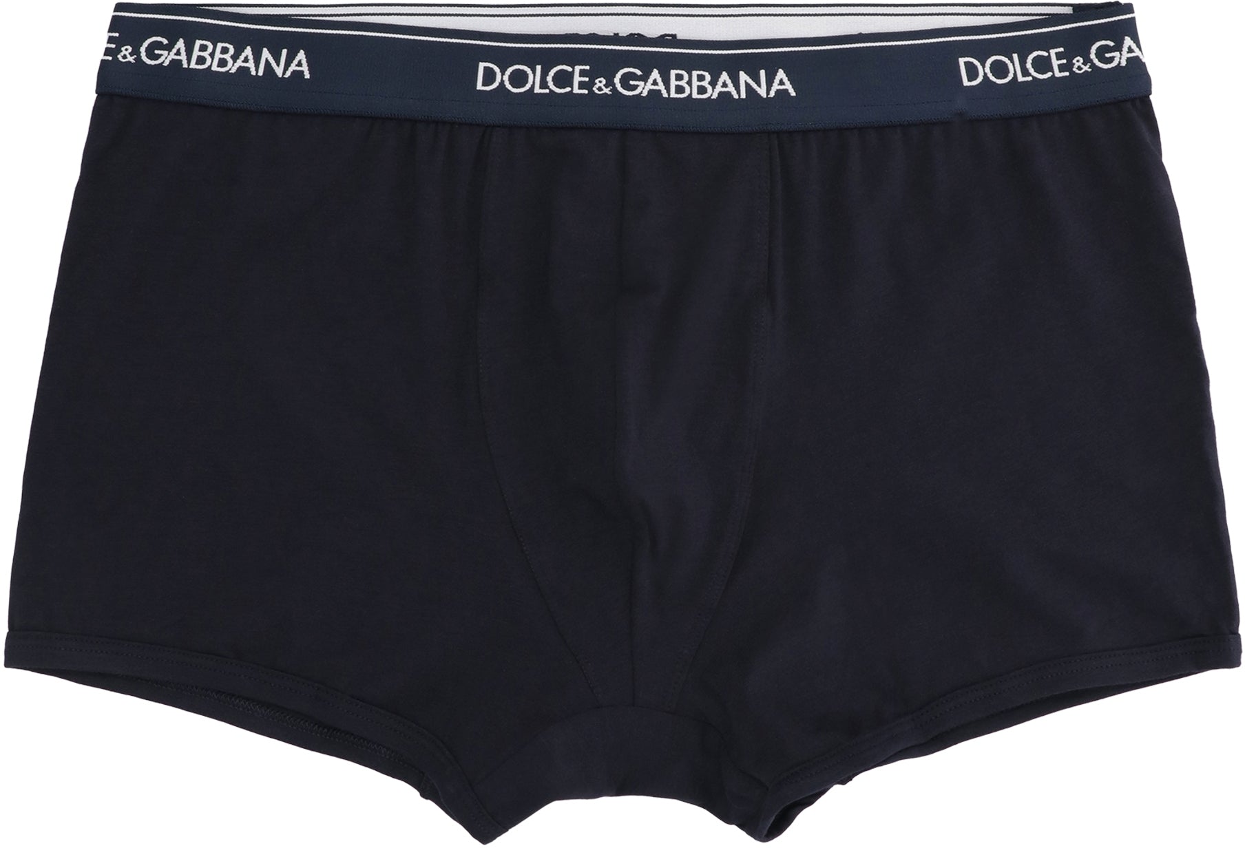 Set of two cotton boxers with logoed elastic band