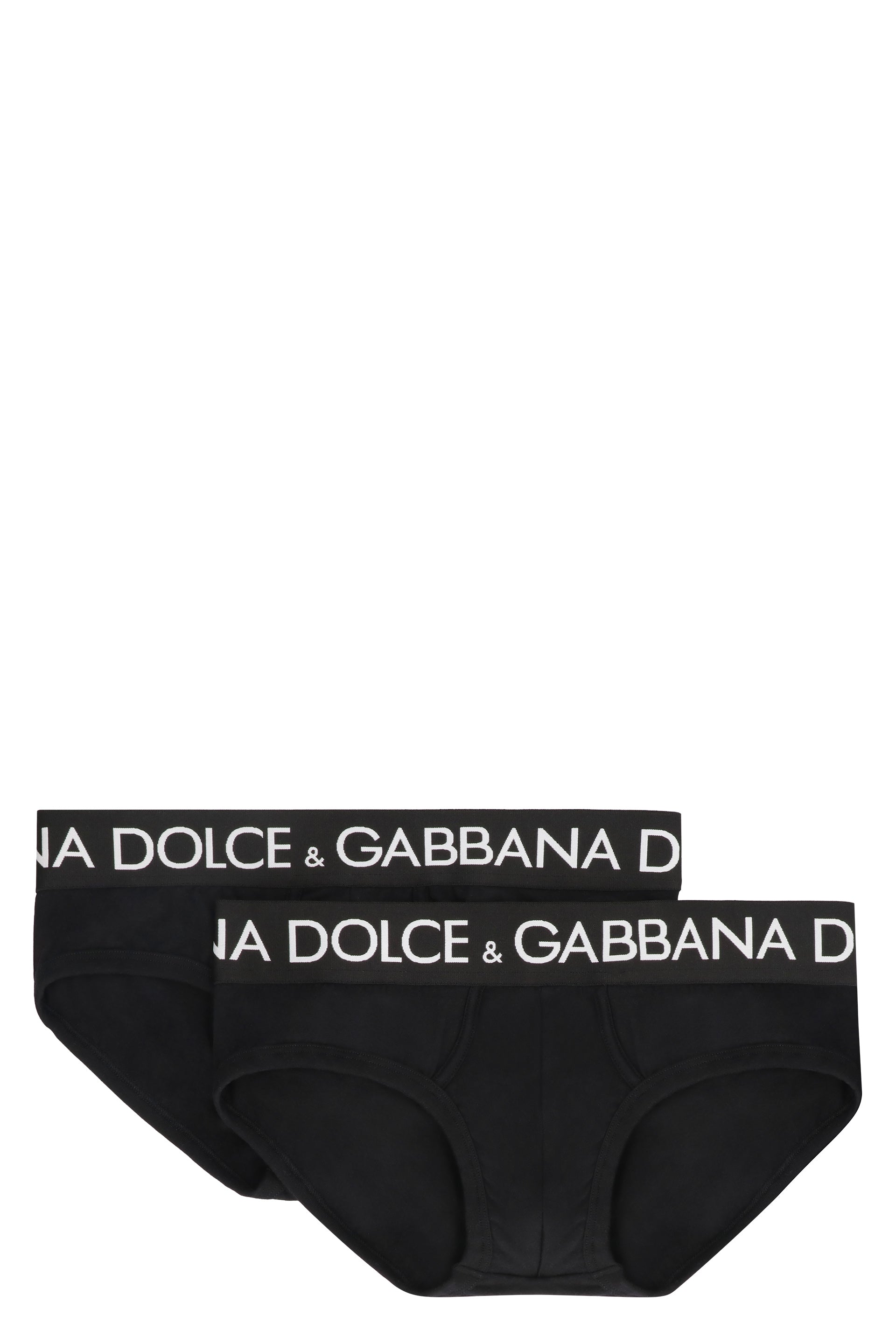 Brando Set of two cotton briefs with logoed elastic band