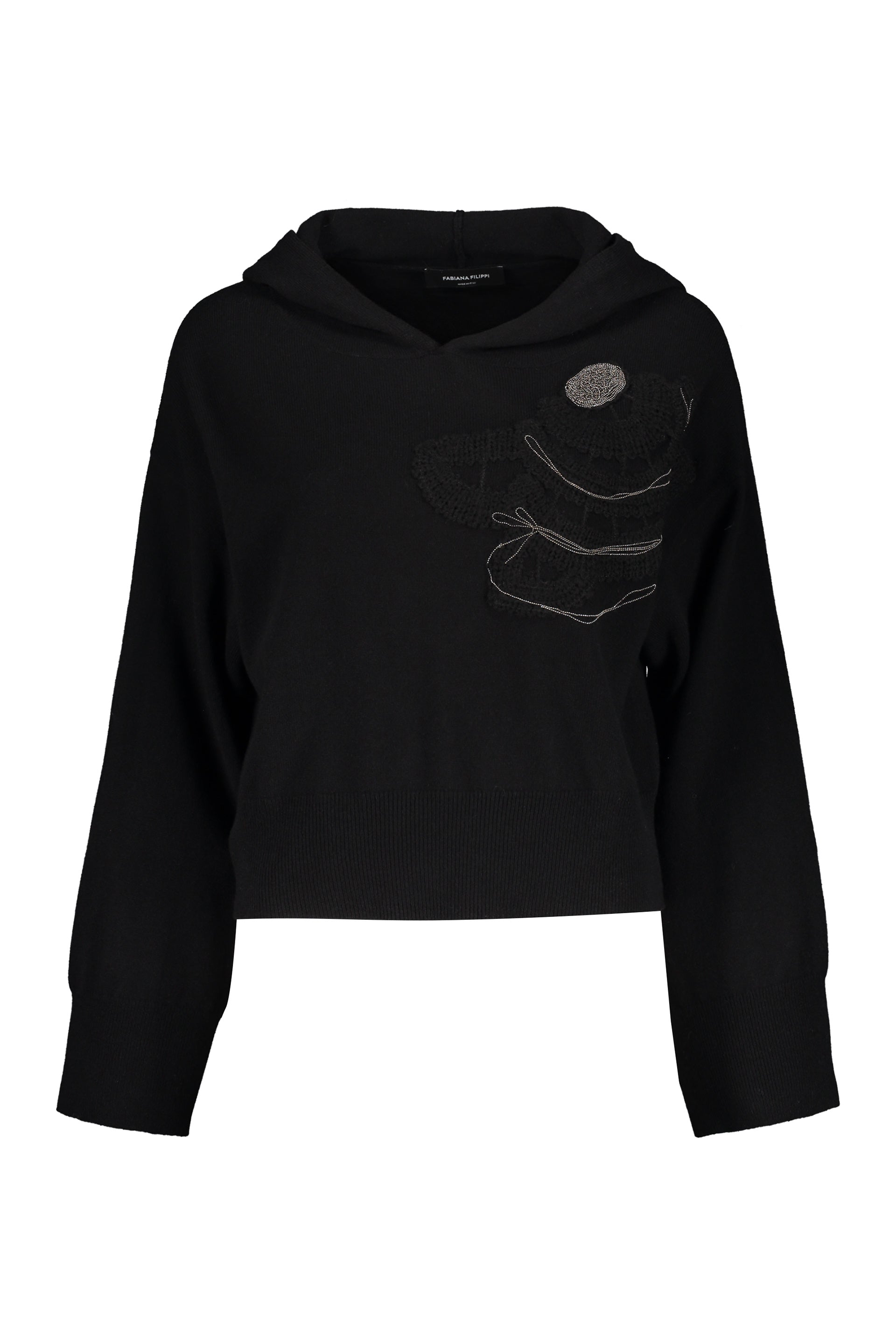 Knitted hoodie