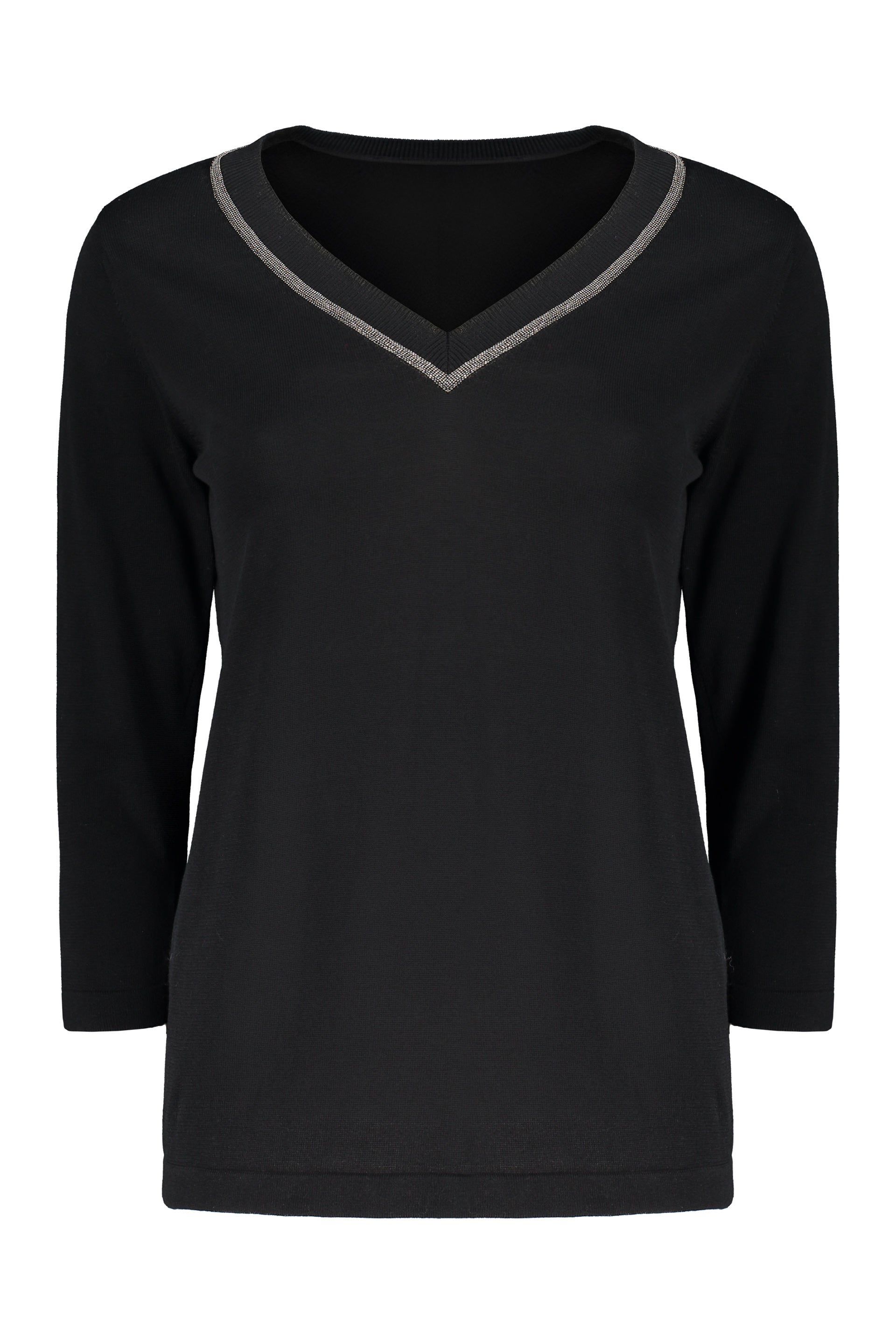 Cotton V-neck sweater