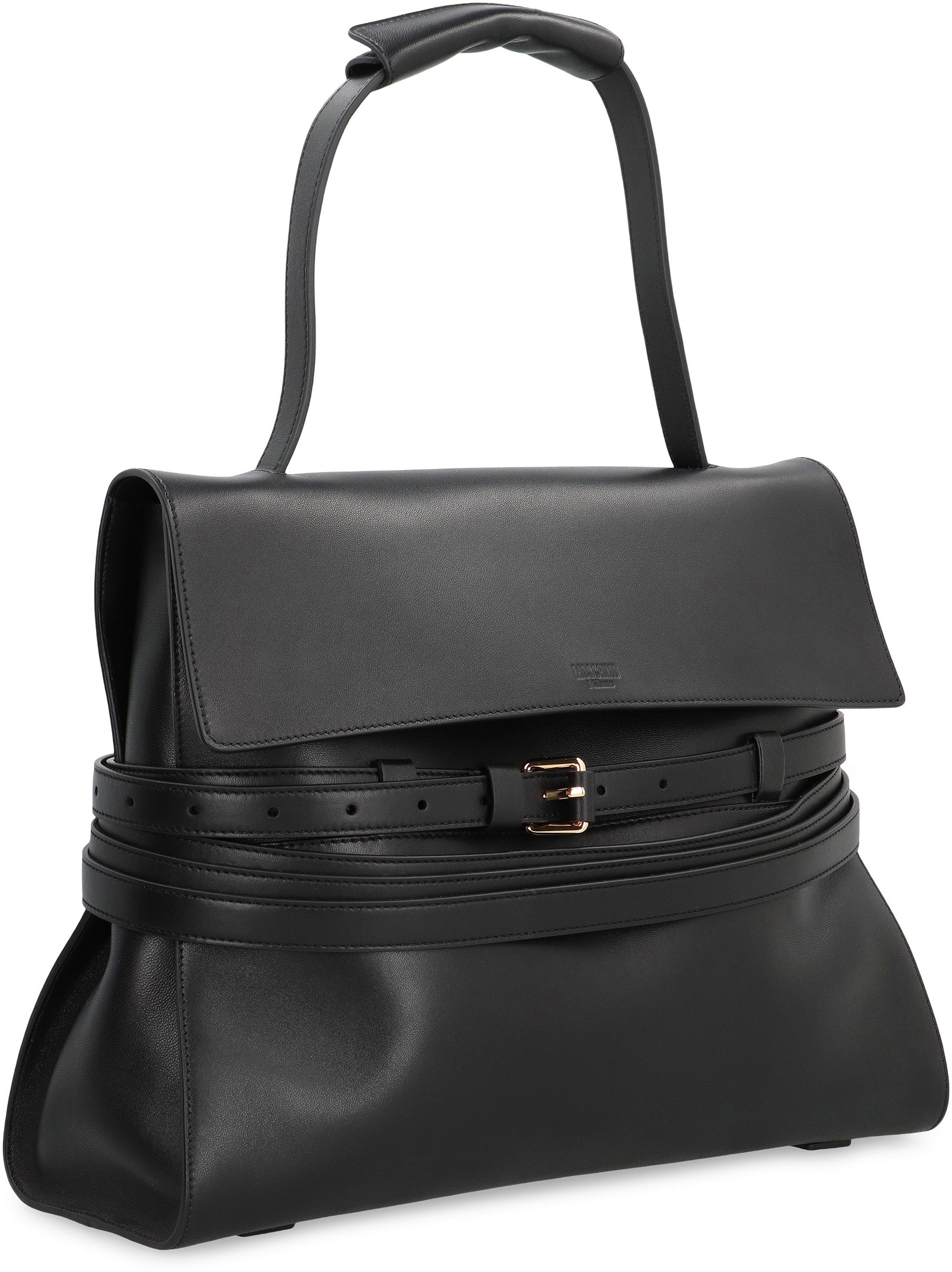 Moschino Tie Me Medium leather handbag