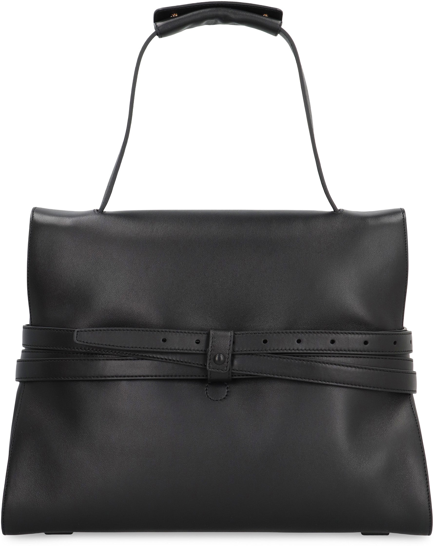 Moschino Tie Me Medium leather handbag