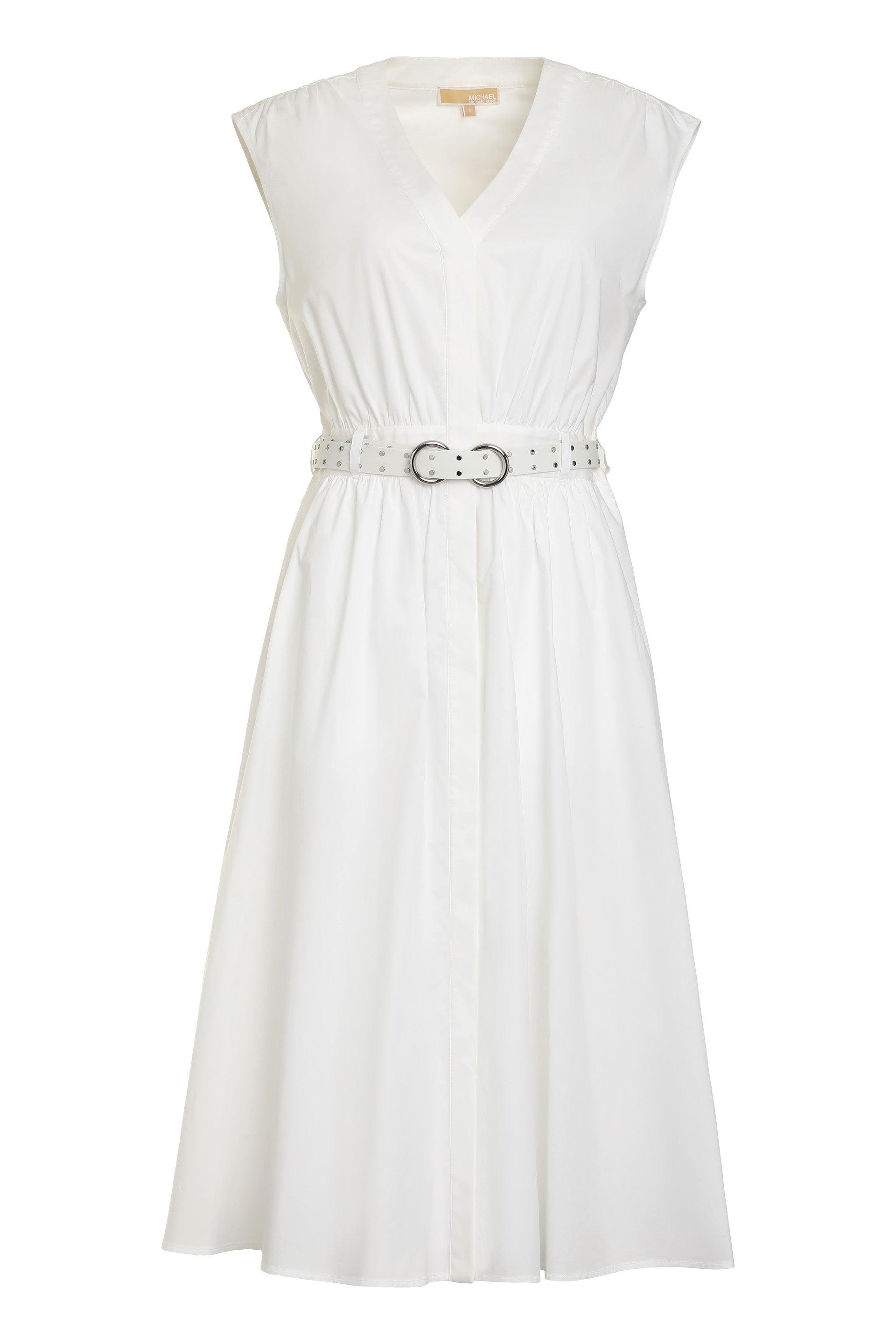Belted cotton dress
