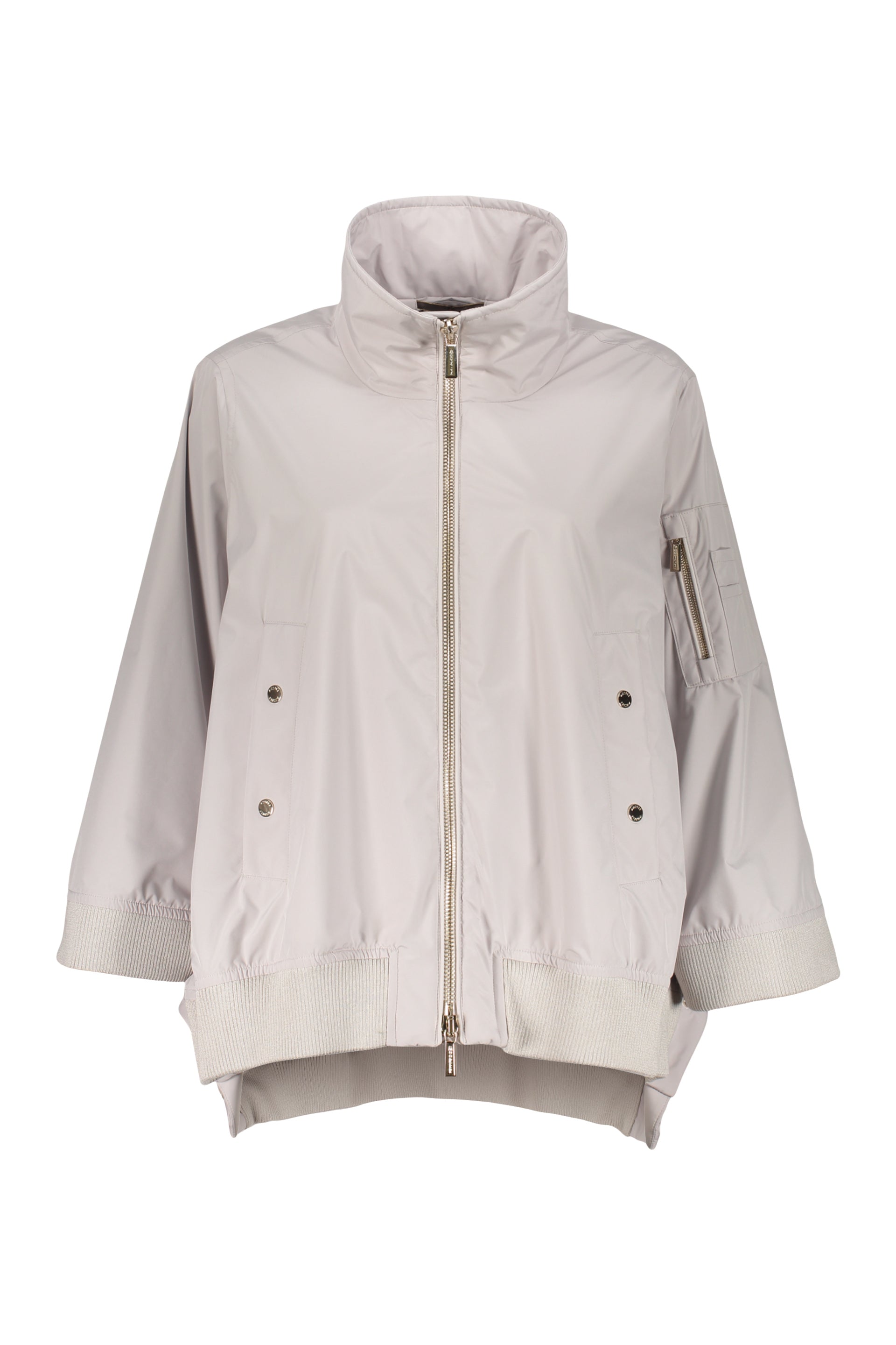 Techno fabric cape-coat