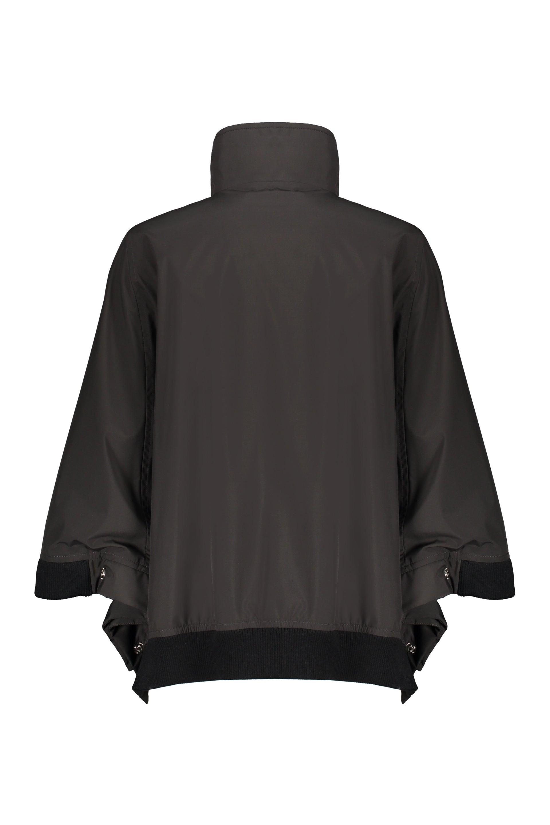 Techno fabric cape-coat