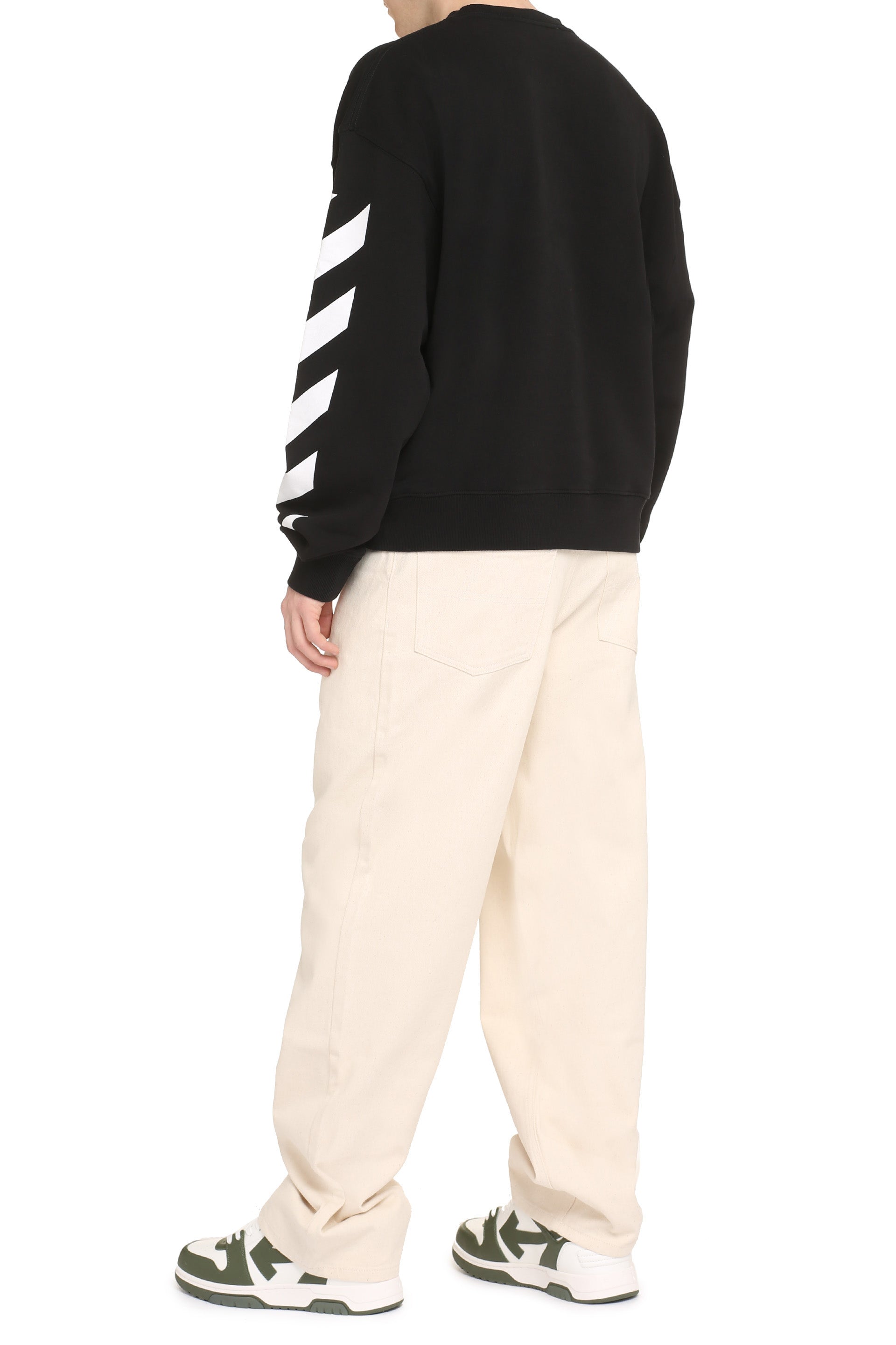 Cotton crew-neck sweatshirt