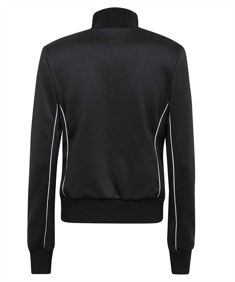 Techno fabric full-zip sweatshirt