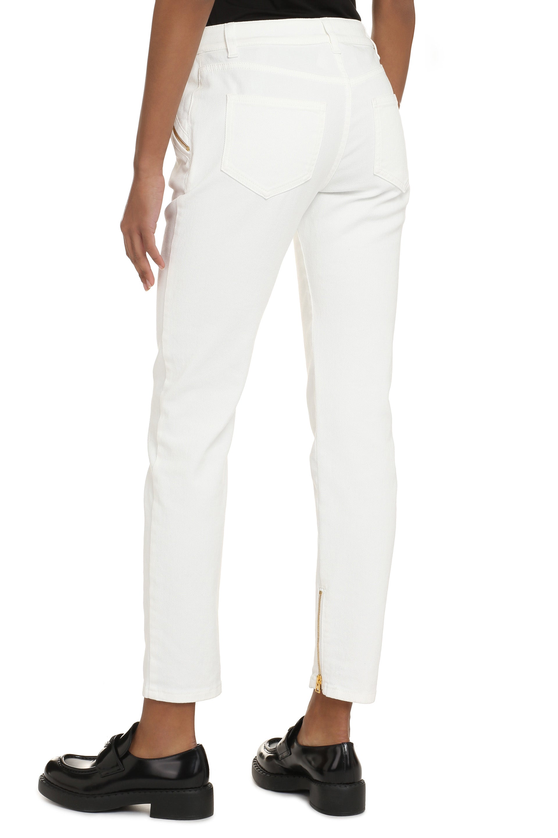 High-rise skinny-fit jeans