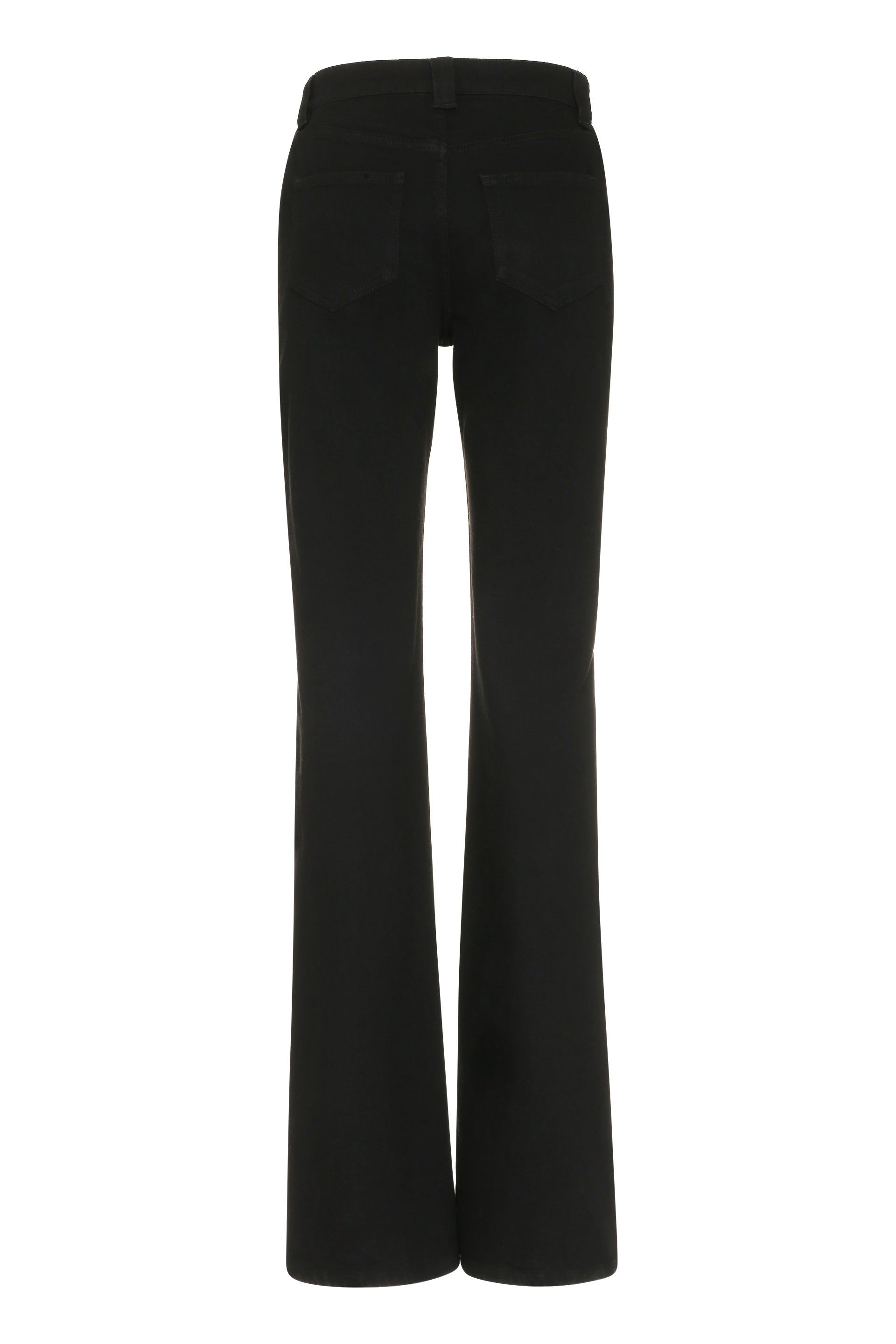 High-rise straight leg jeans