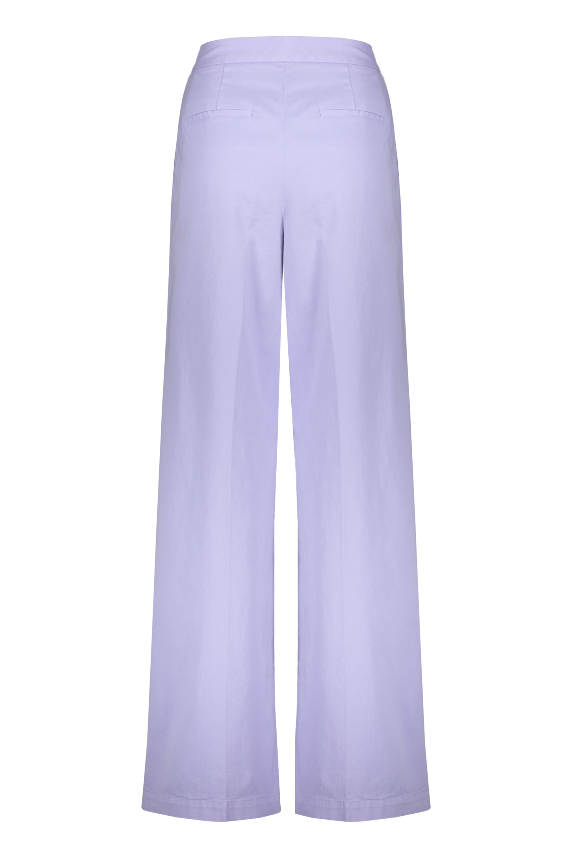 High-rise cotton trousers
