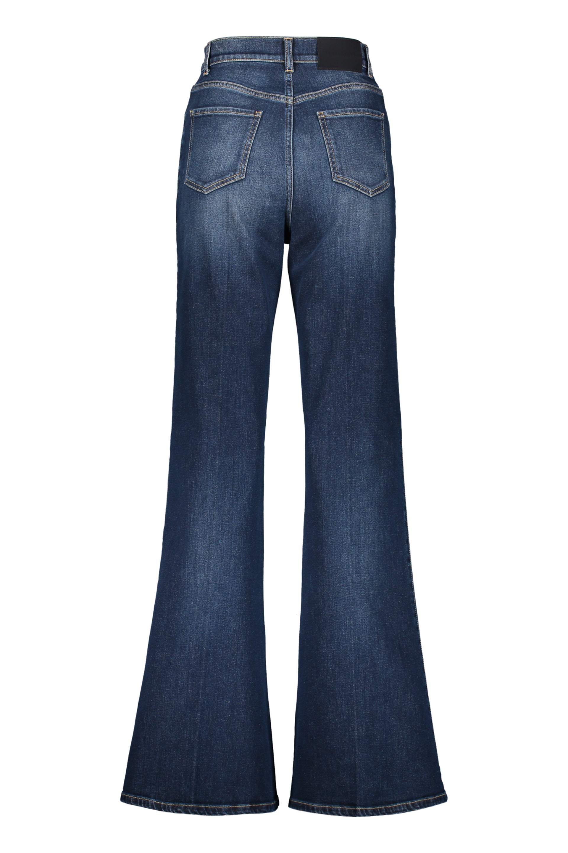 High-rise flared jeans