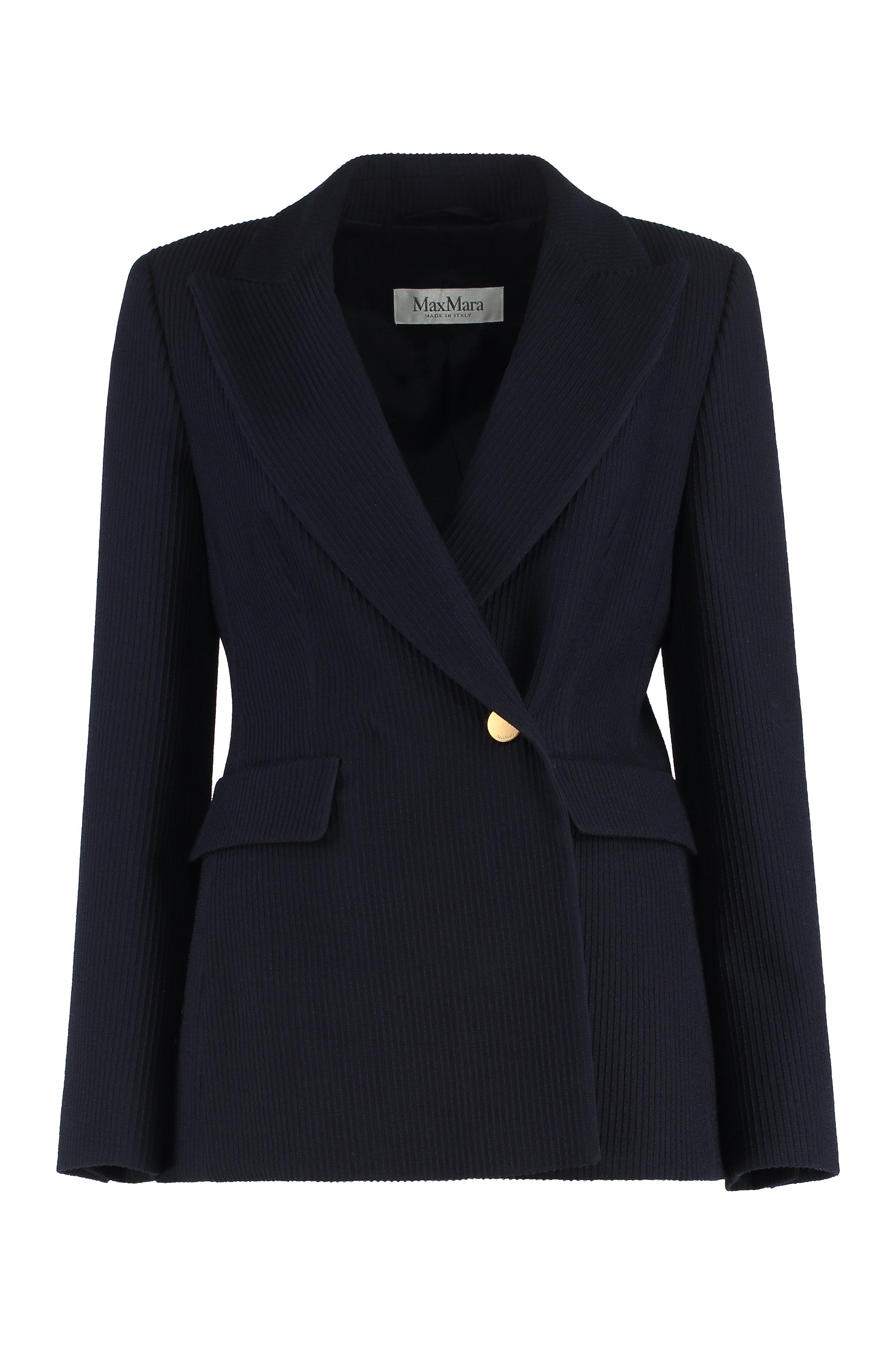Double-breasted wool blazer