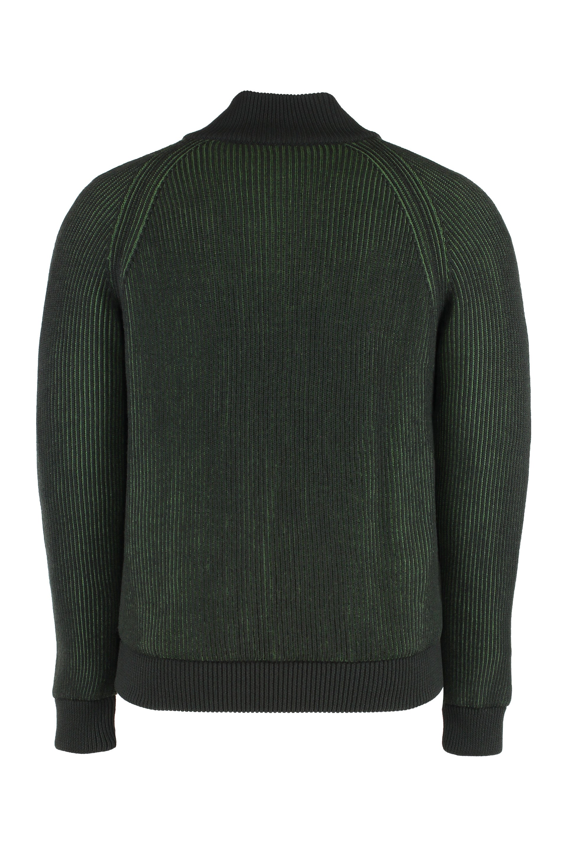 Pelmo high collar zipped cardigan