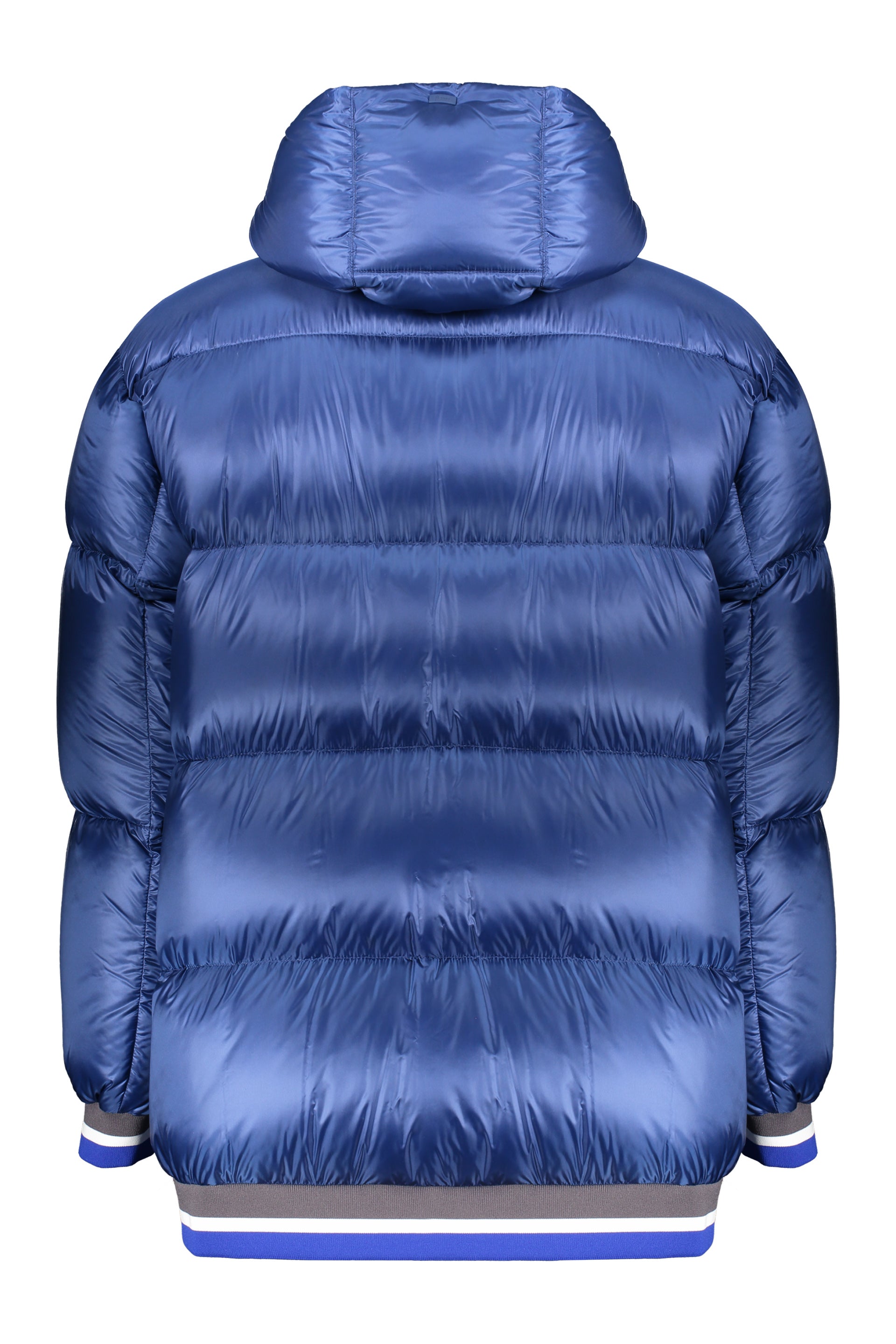 Hooded down jacket