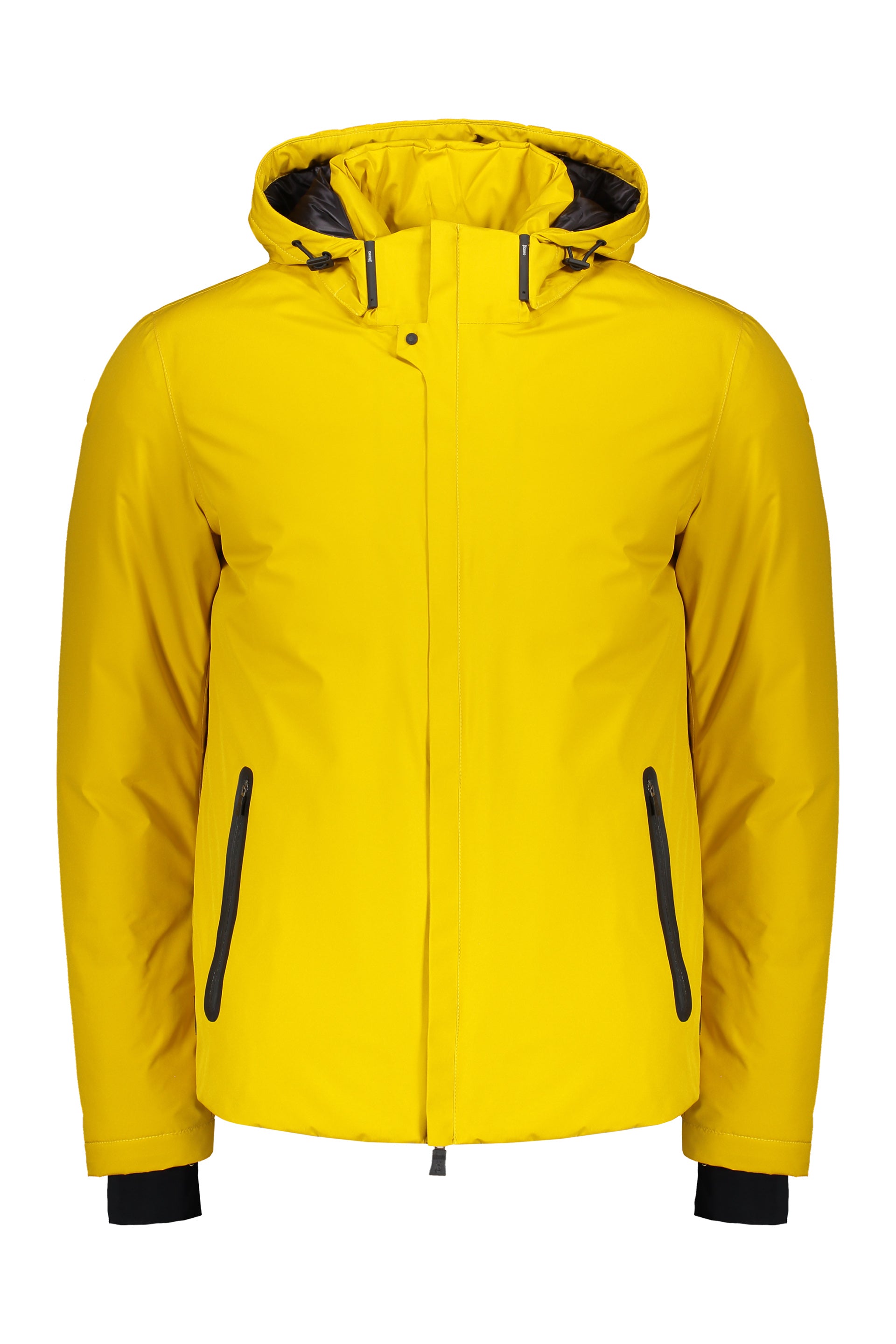 Hooded down jacket
