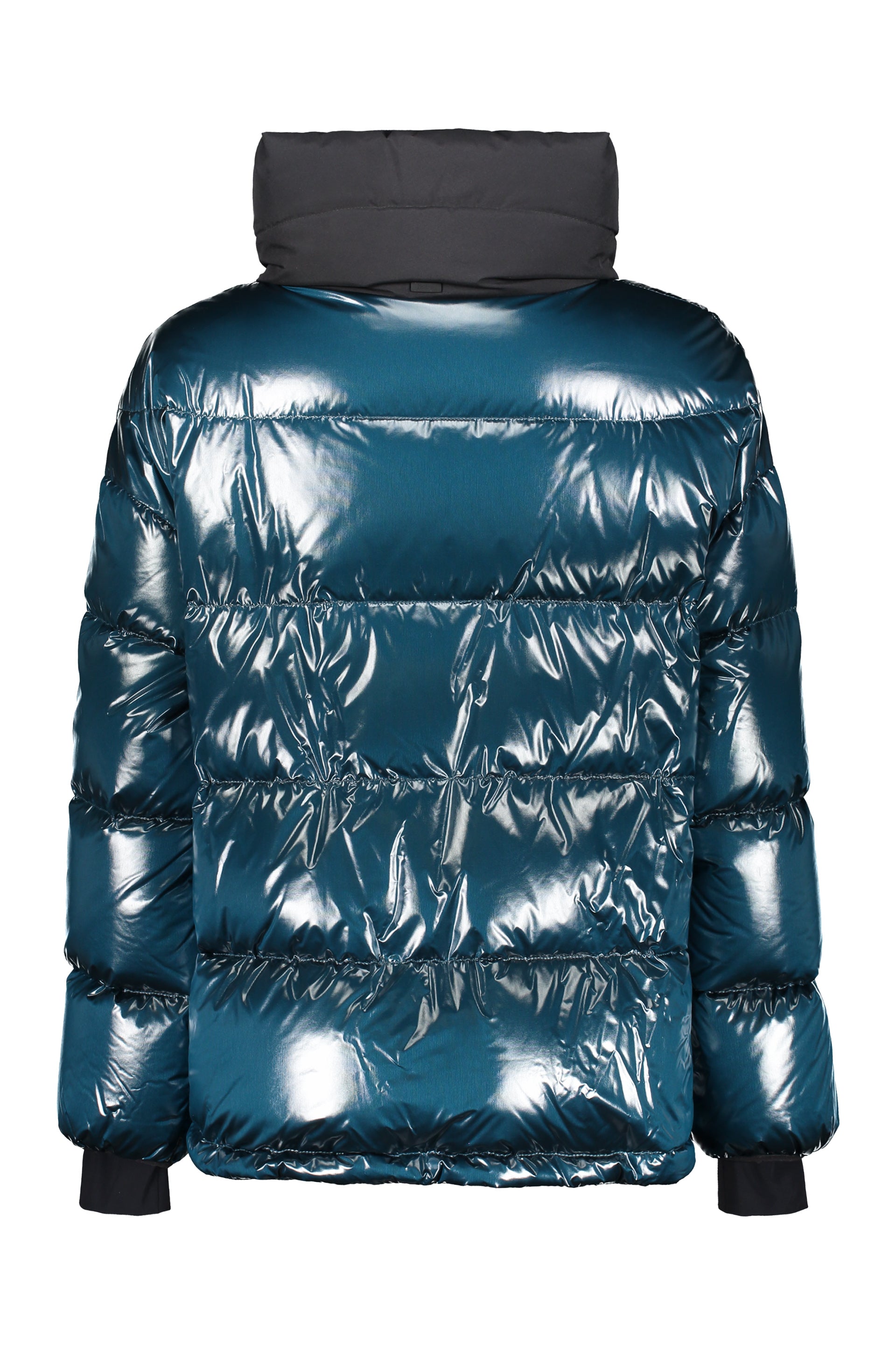 Glossy nylon down jacket