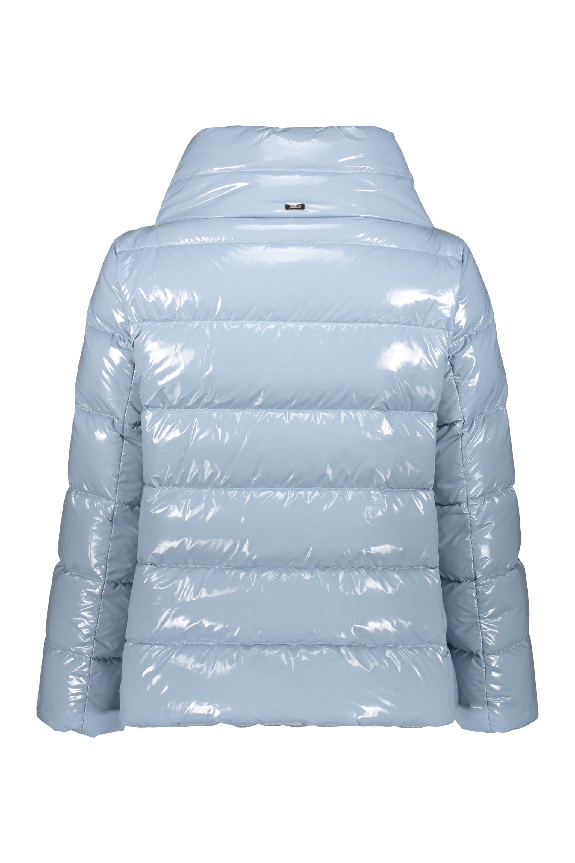 Glossy nylon down jacket