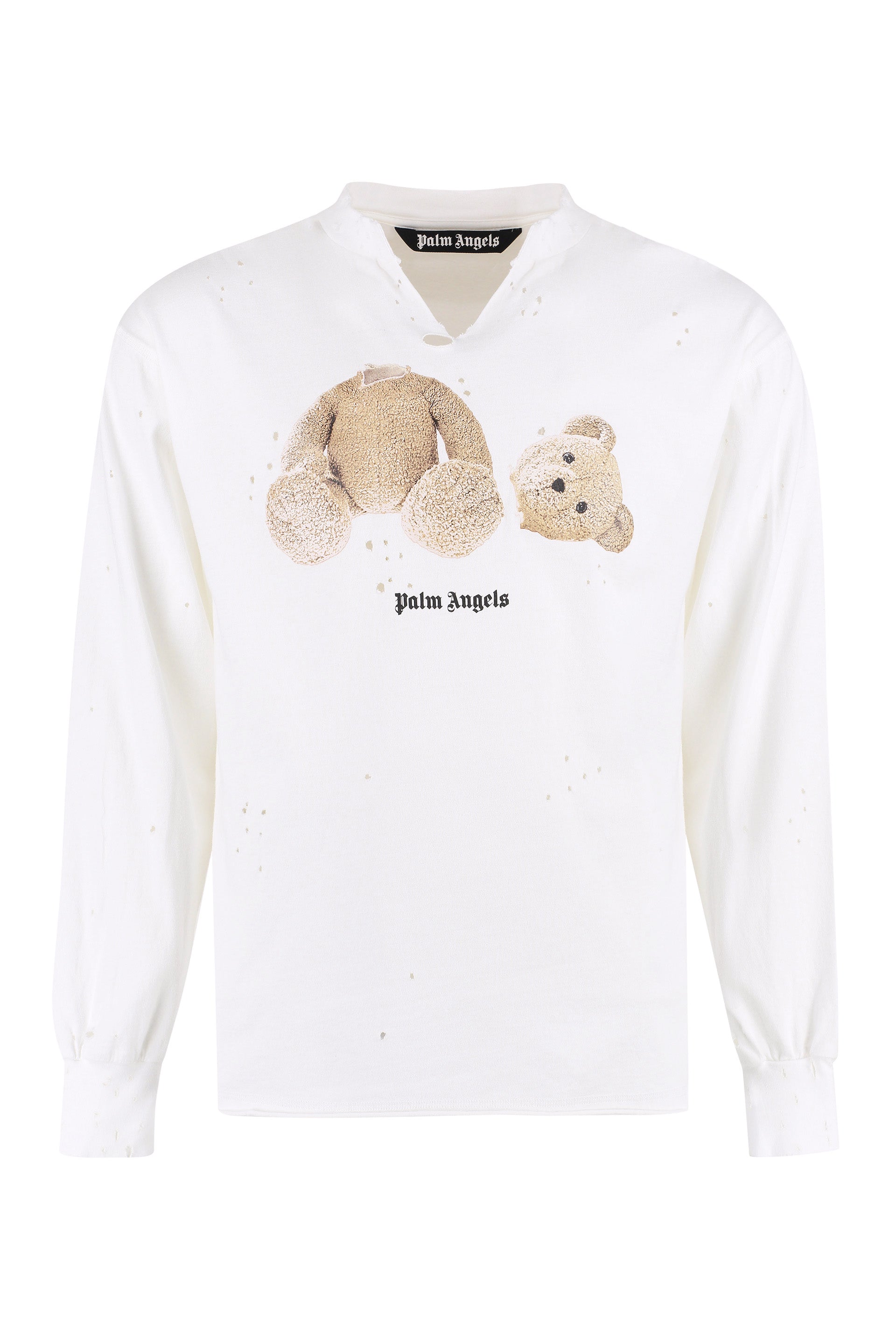 Long sleeve printed cotton t-shirt