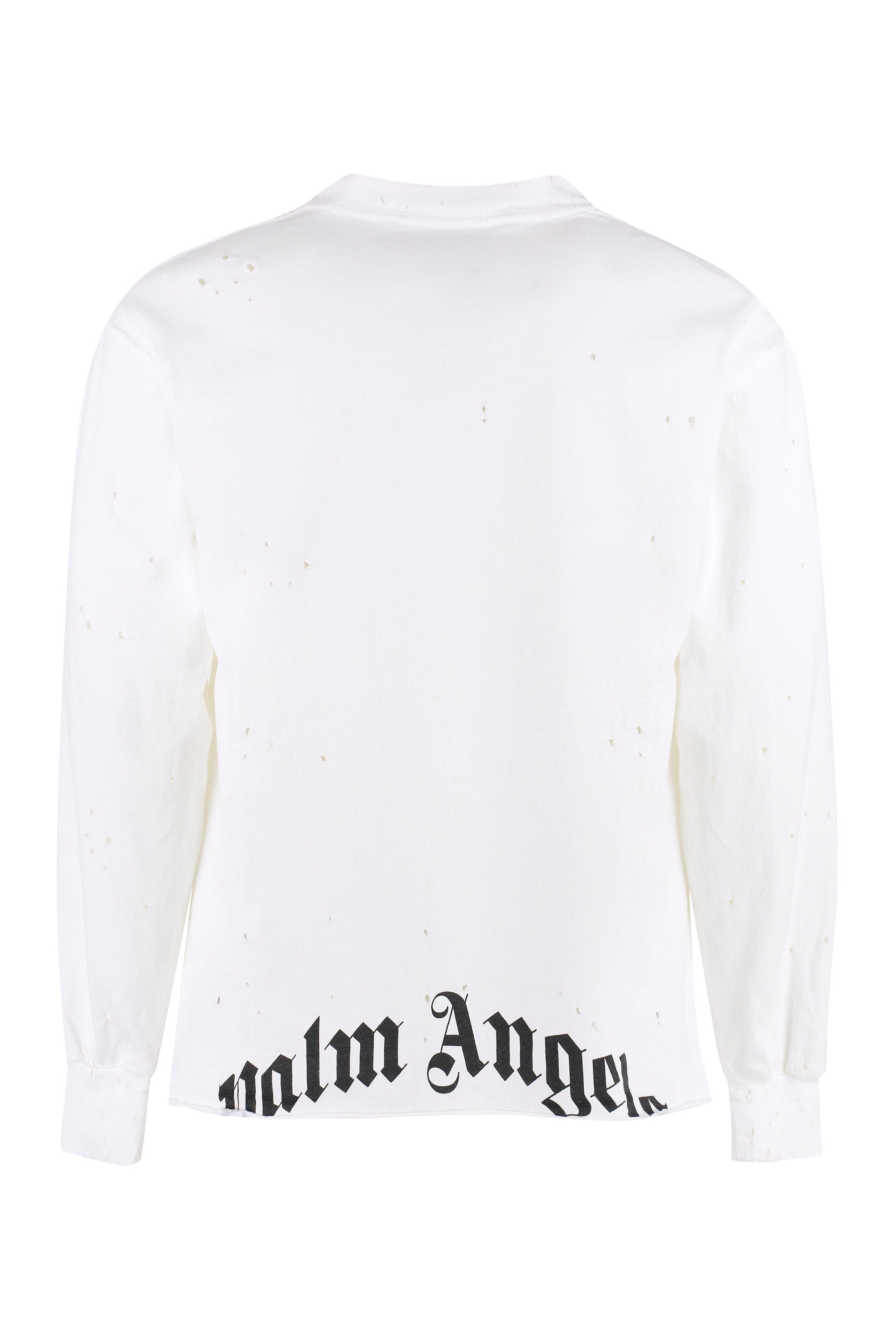 Long sleeve printed cotton t-shirt