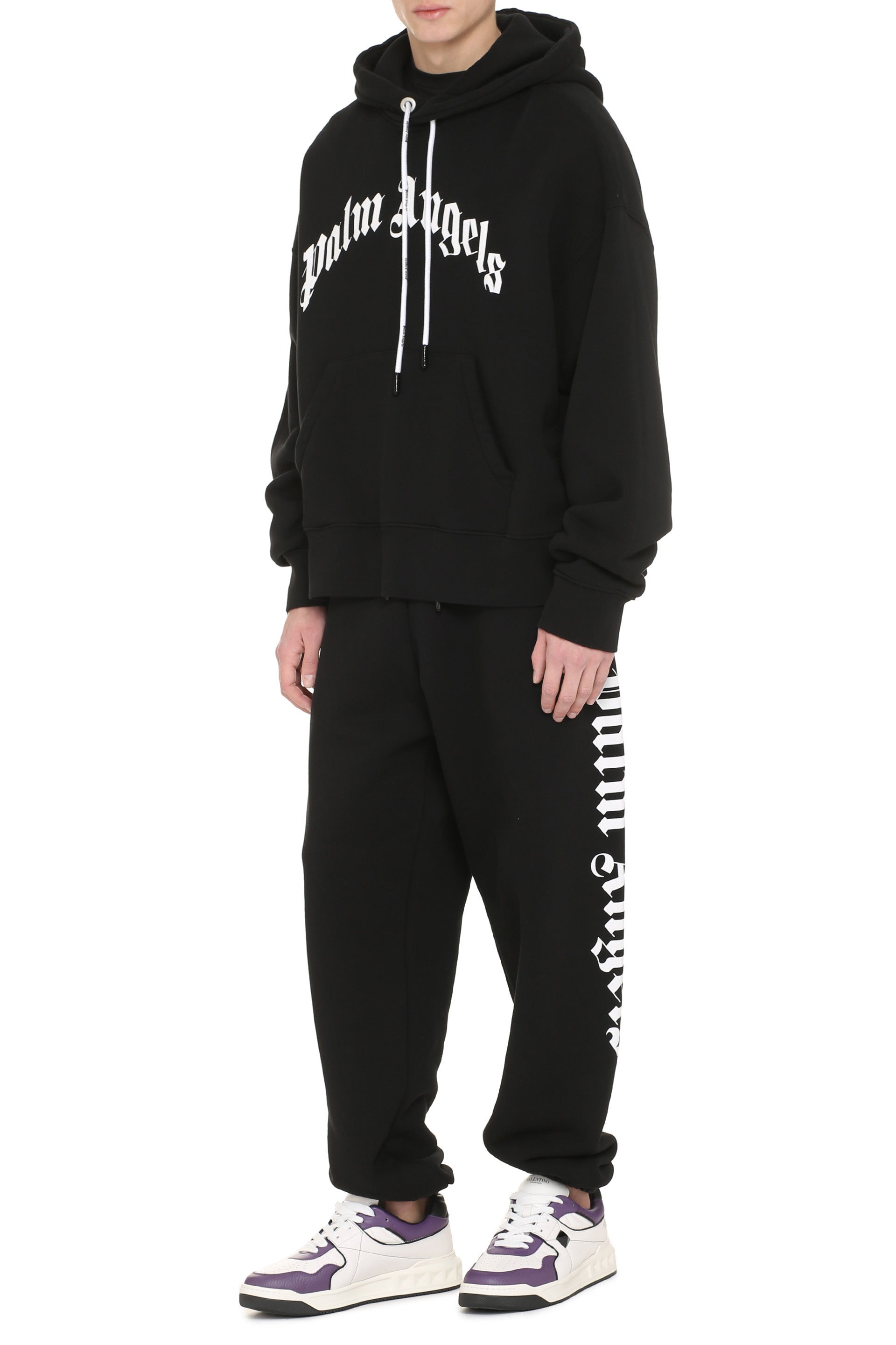 Logo cotton hoodie
