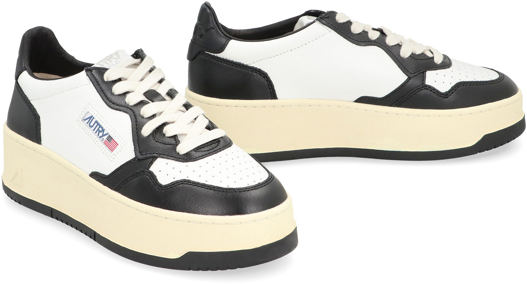 Medalist Leather platform sneakers