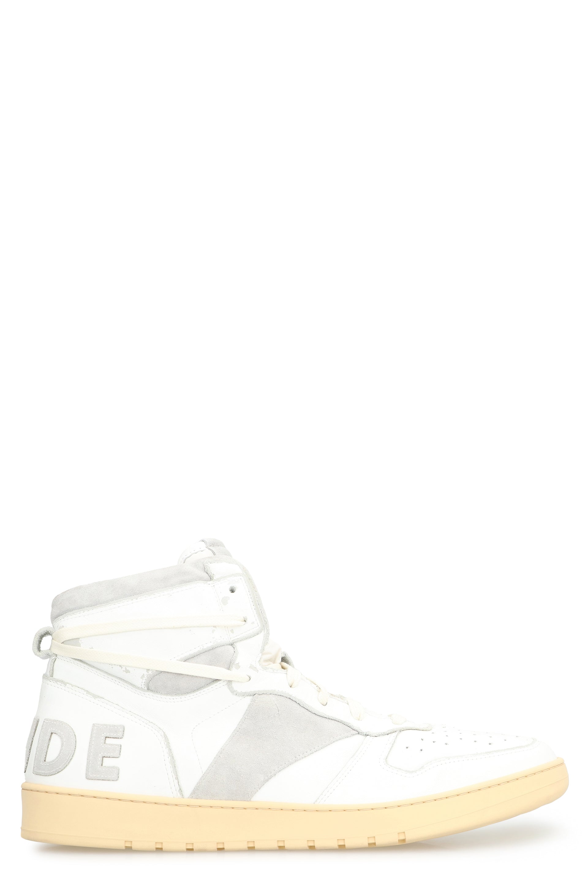 Rhecess leather high-top sneakers