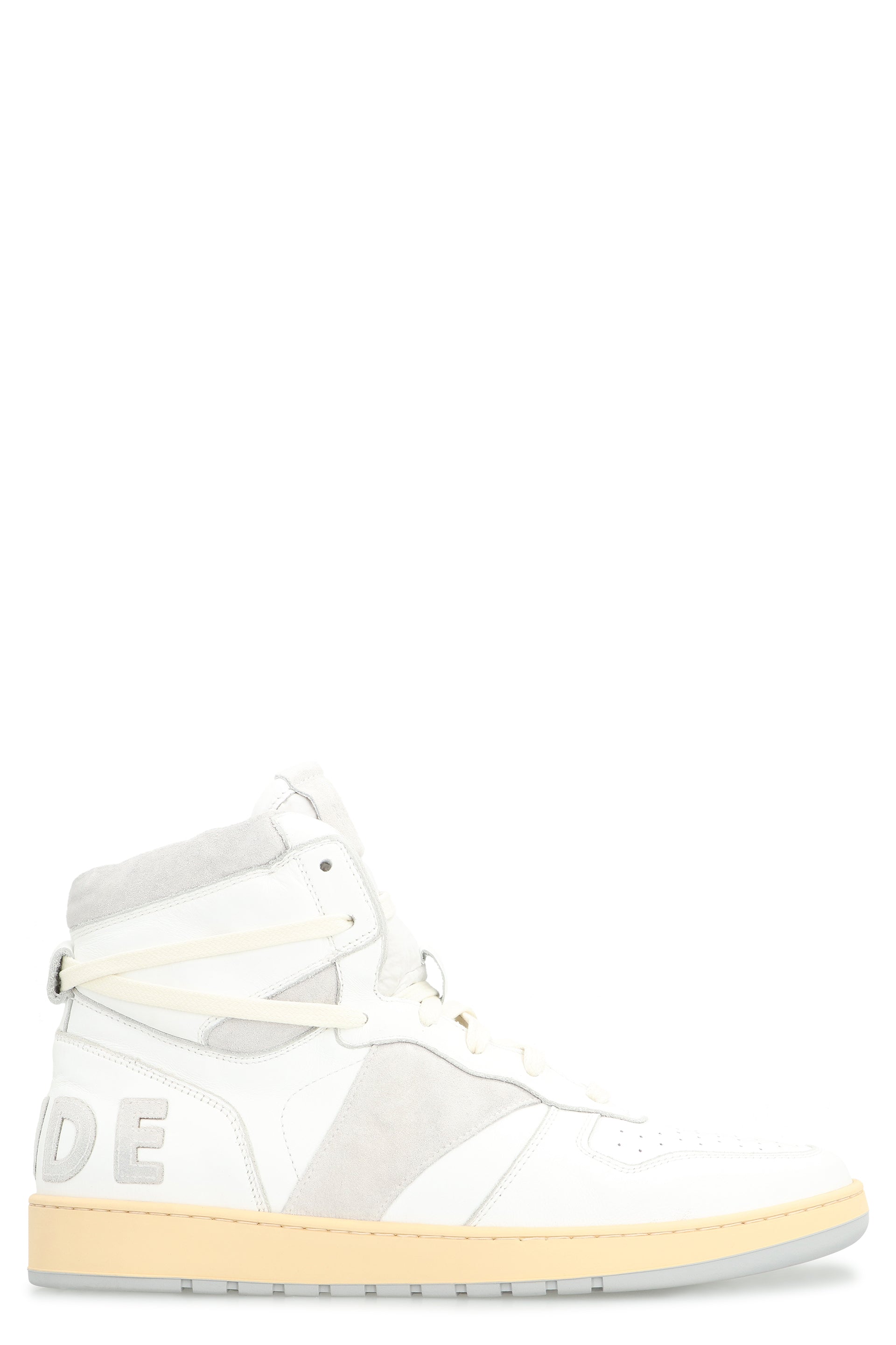 Rhecess leather high-top sneakers