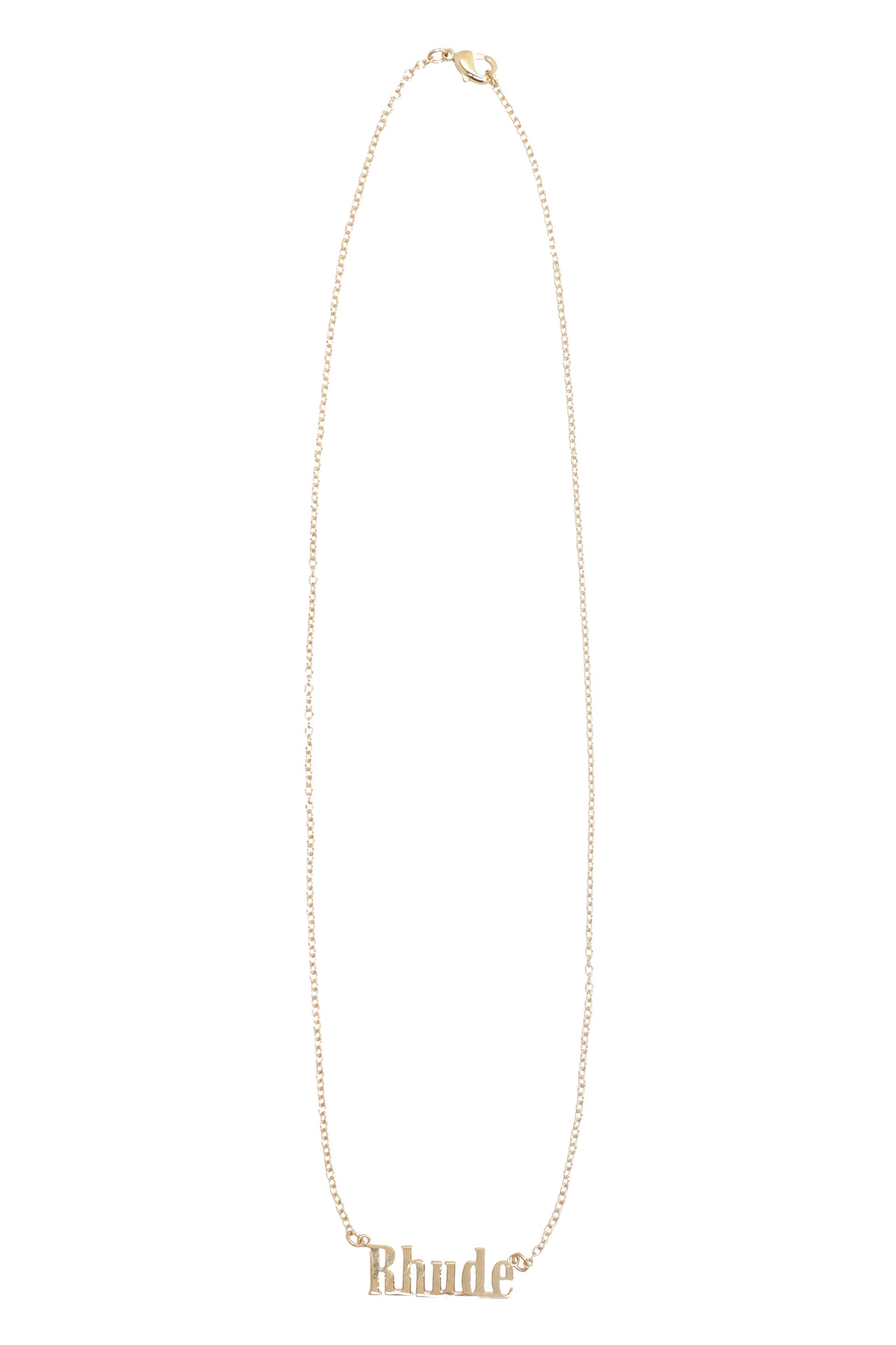 Gold-tone metal necklace