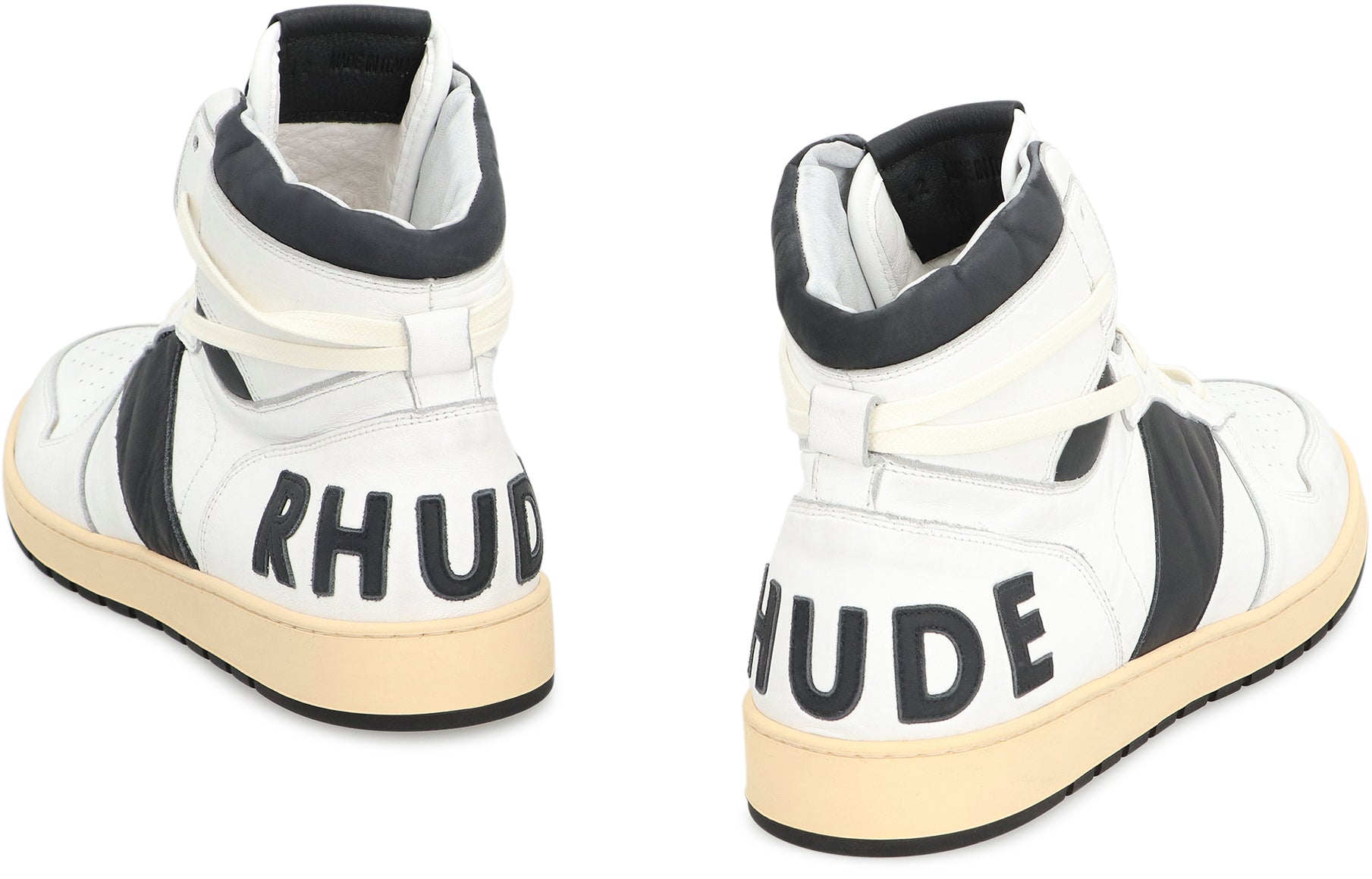 Rhecess leather high-top sneakers