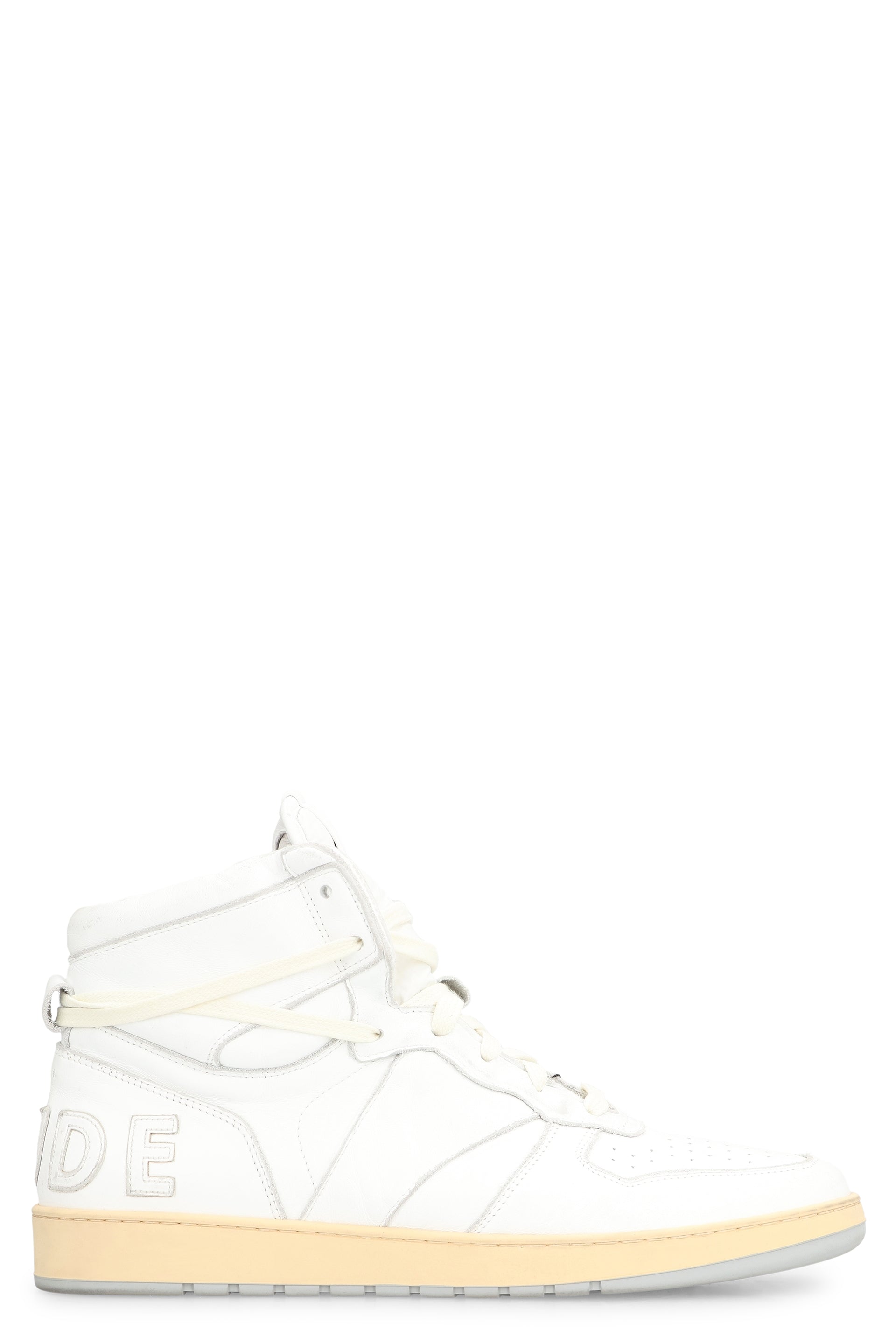 Rhecess leather high-top sneakers