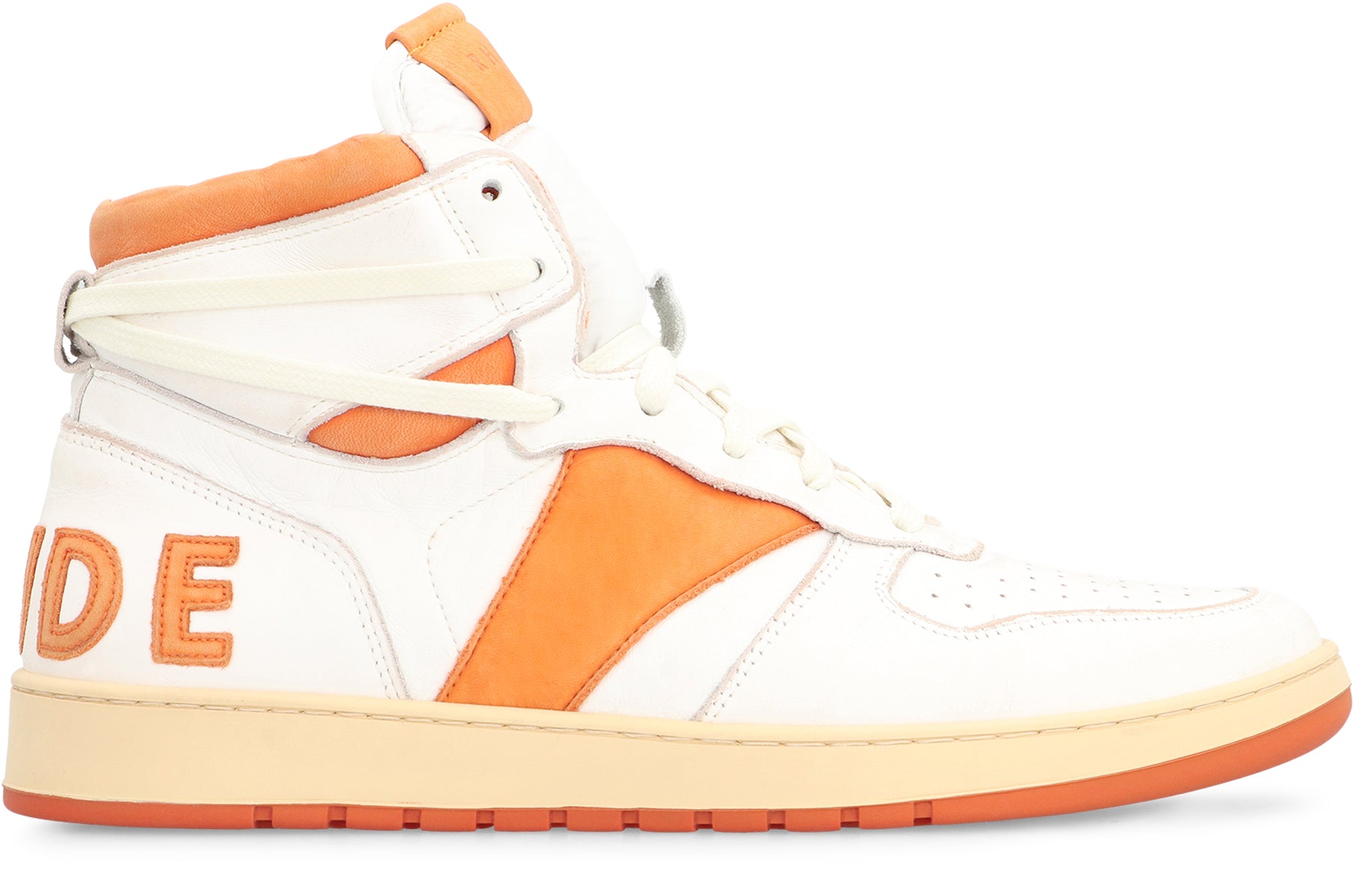 Rhecess leather high-top sneakers