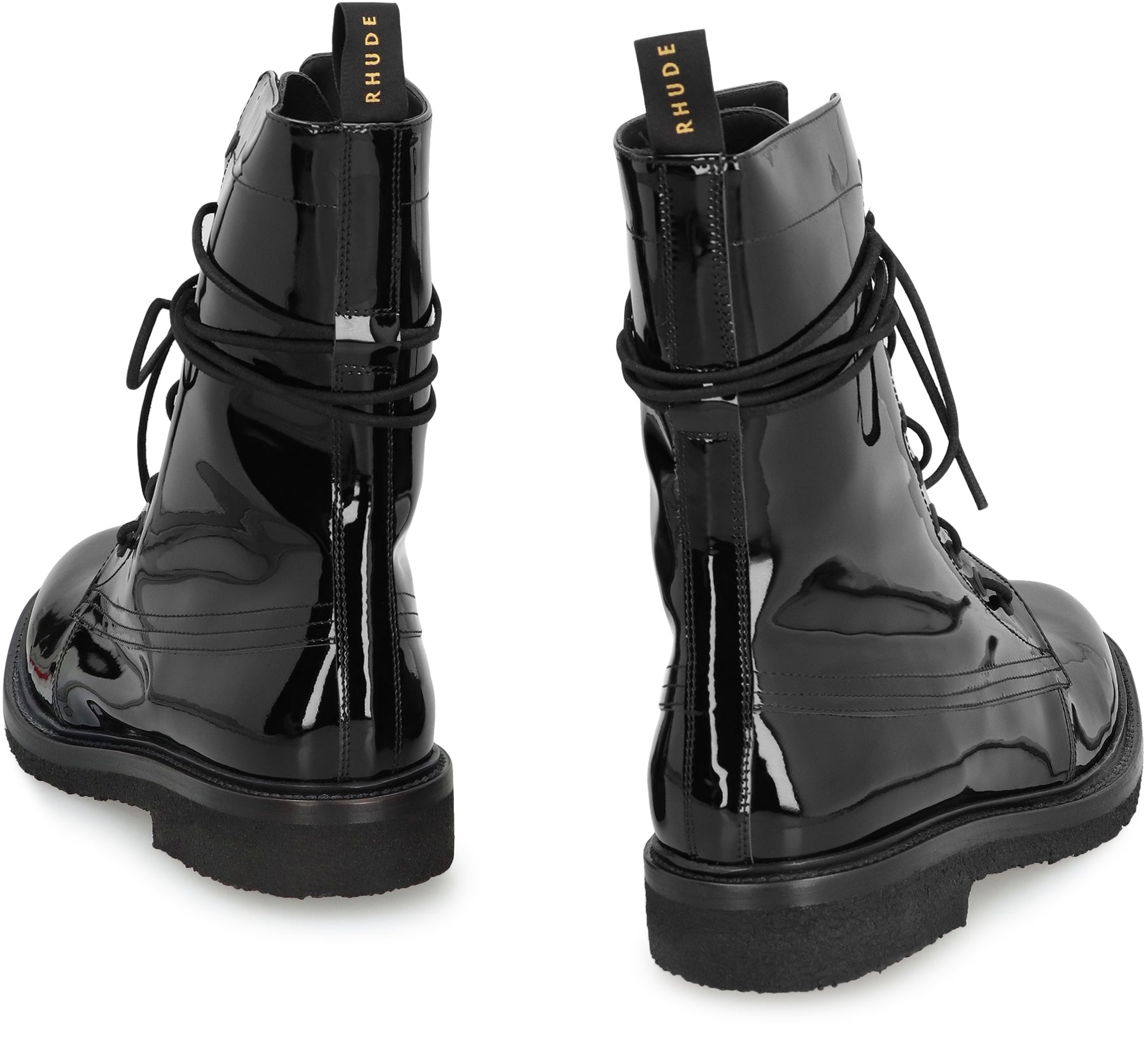 Rhanger leather combat boots