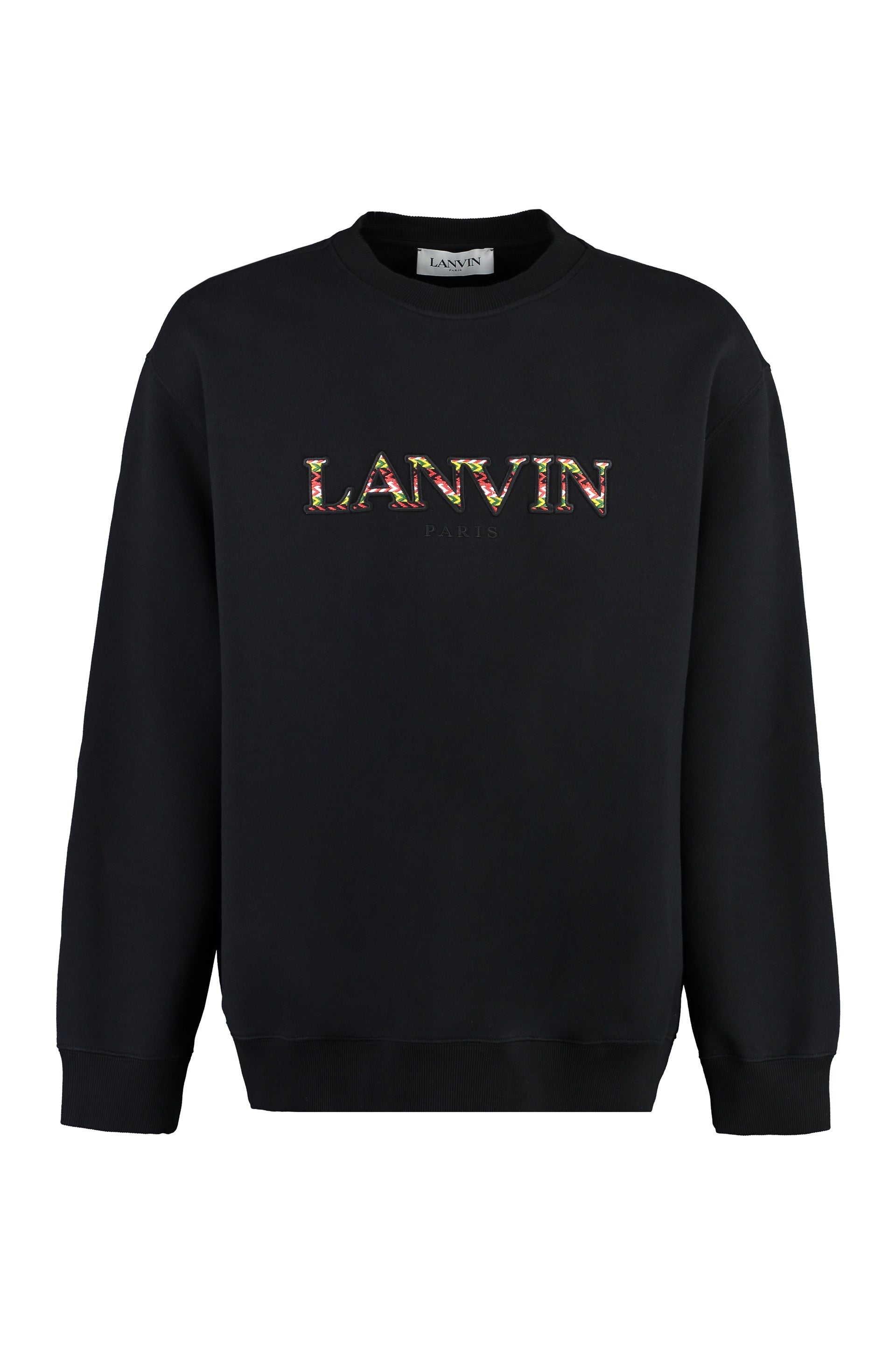 Logo embroidered cotton sweatshirt
