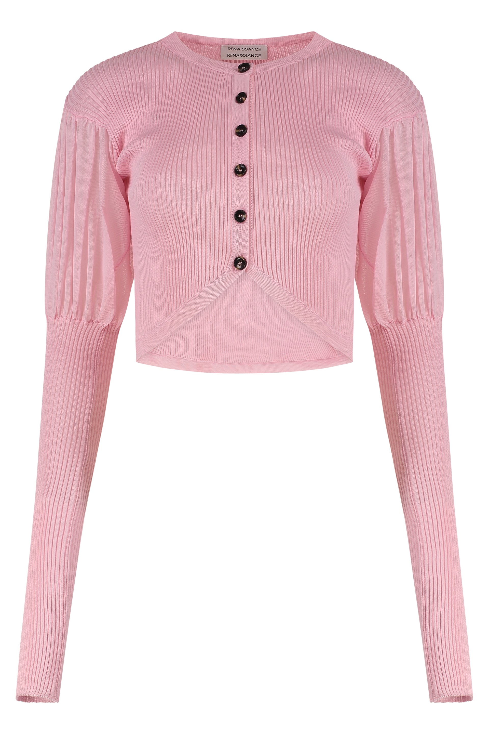 Ribbed-knit cardigan