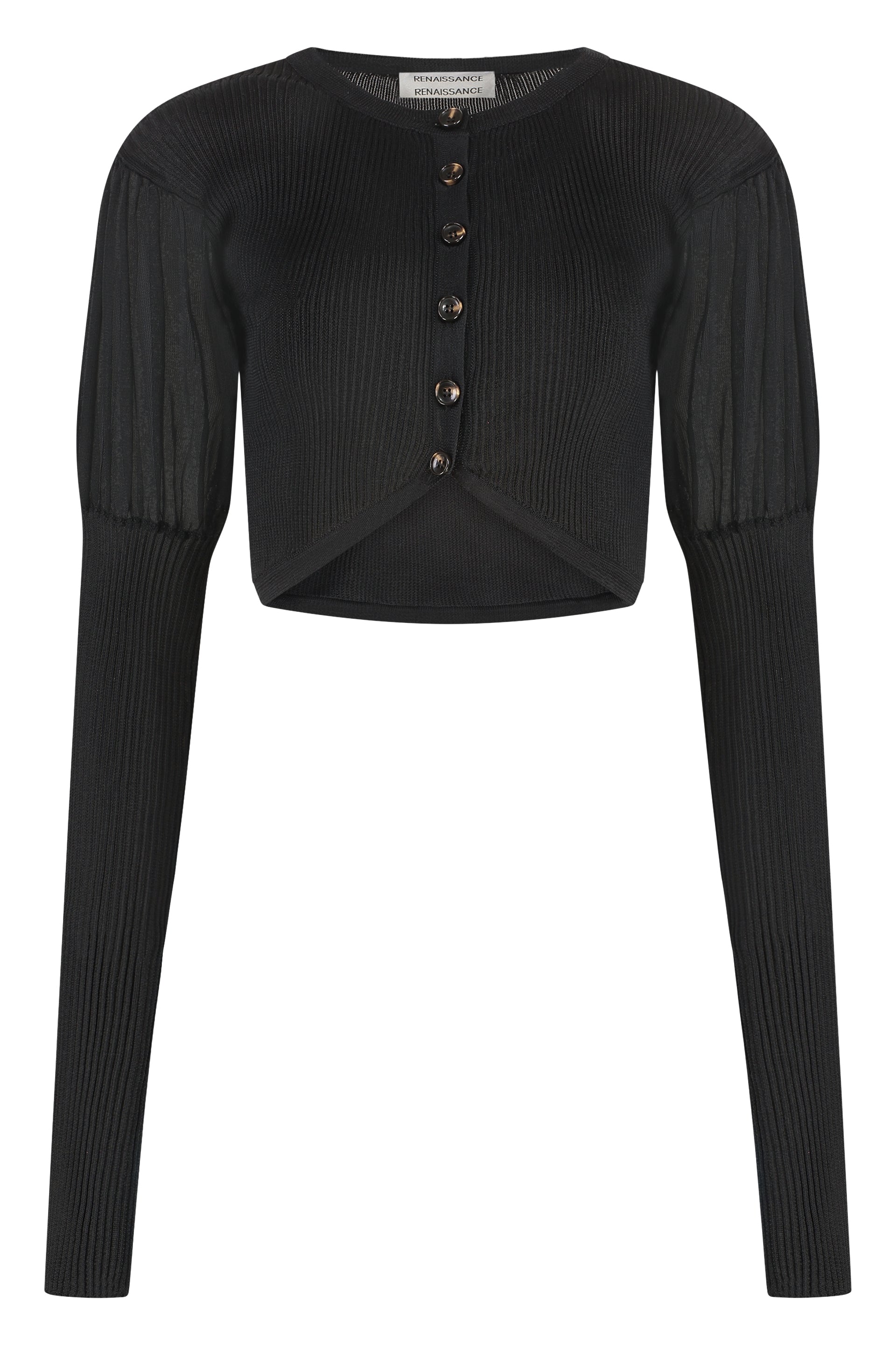 Ribbed-knit cardigan