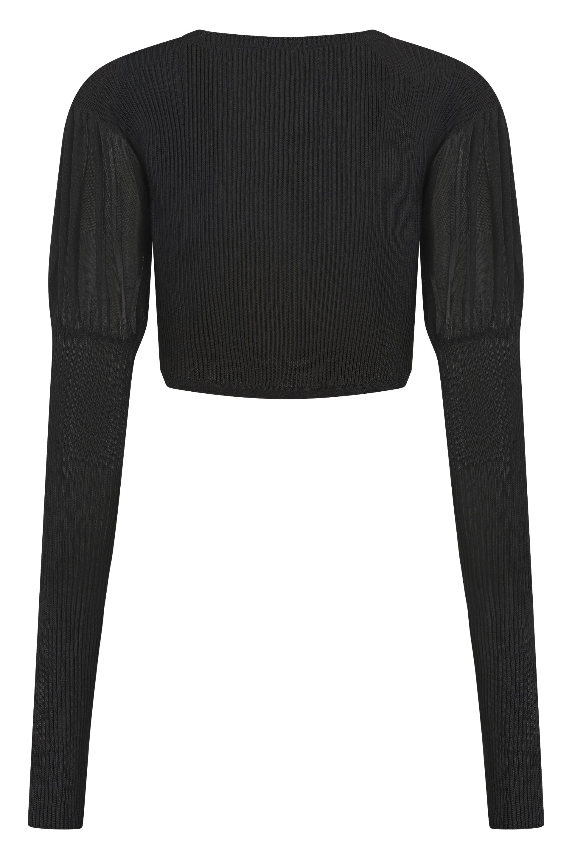 Ribbed-knit cardigan