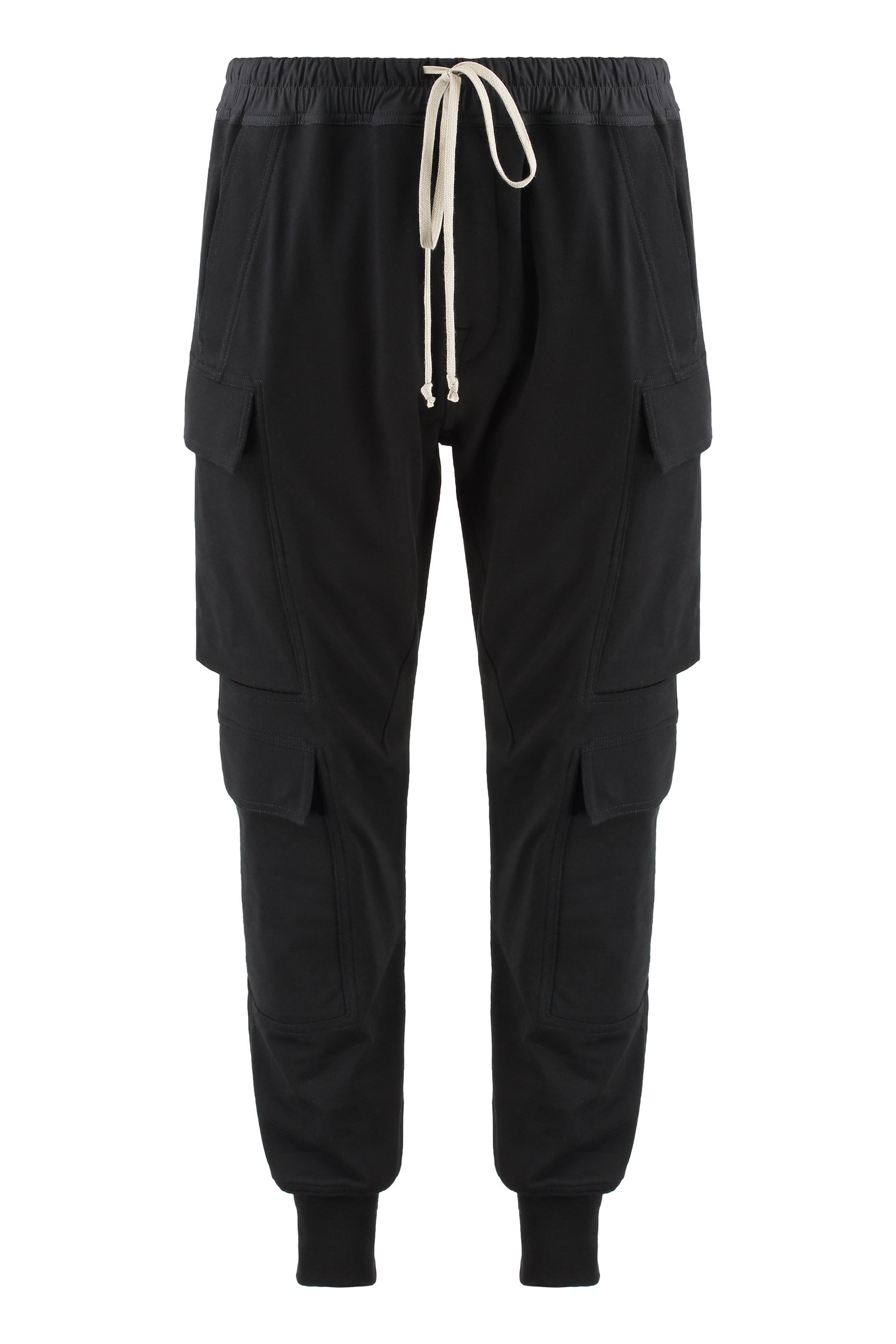 Stretch cotton track-pants