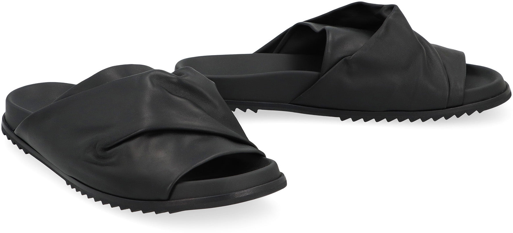 Mobius leather slides