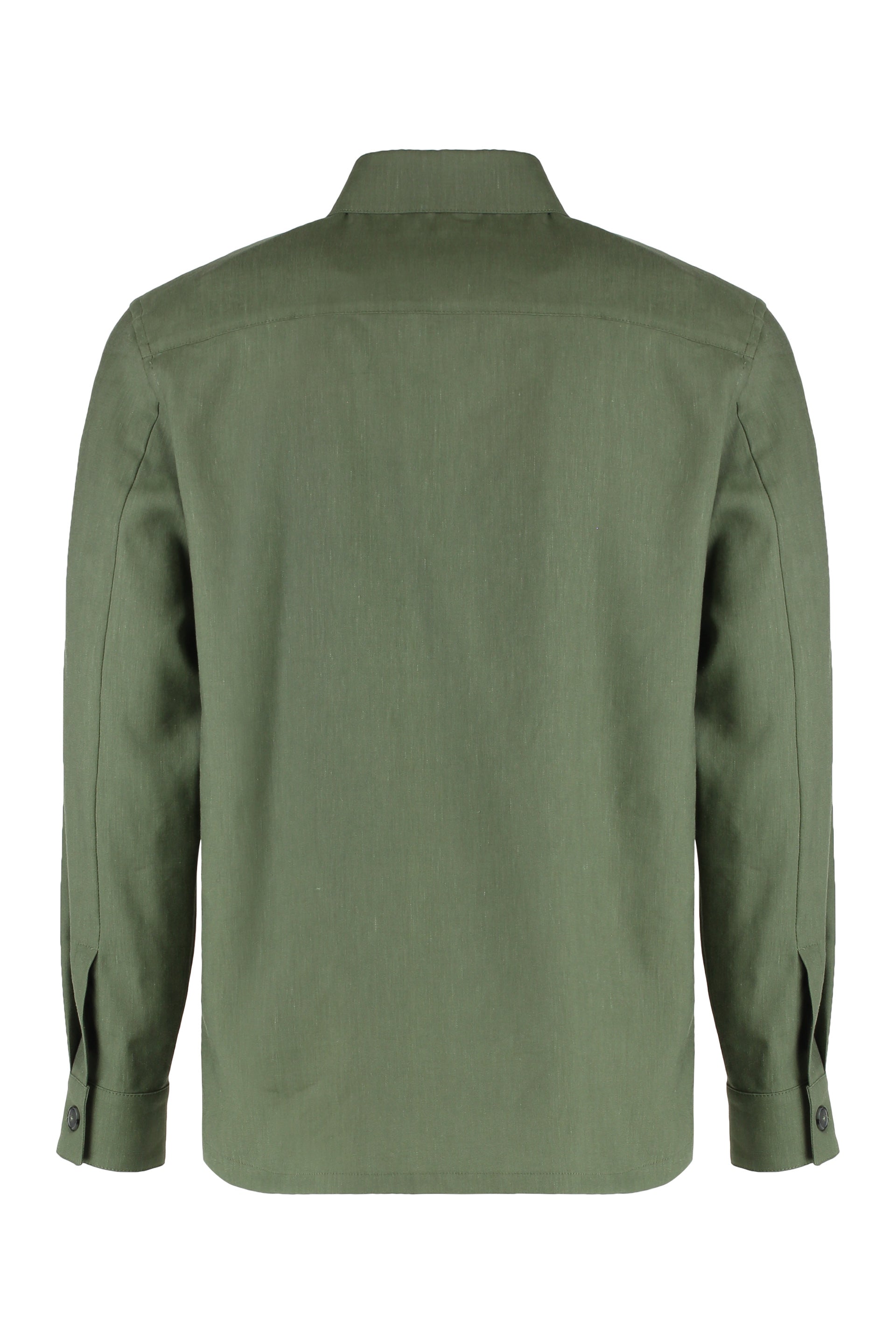 Wool blend overshirt