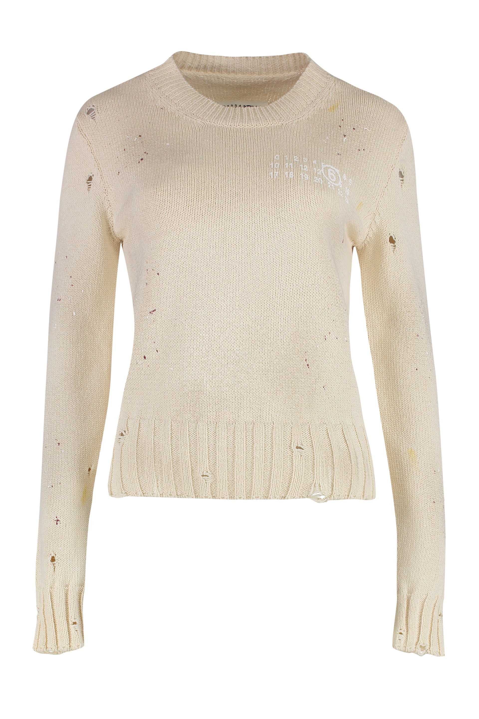 Cotton crew-neck sweater