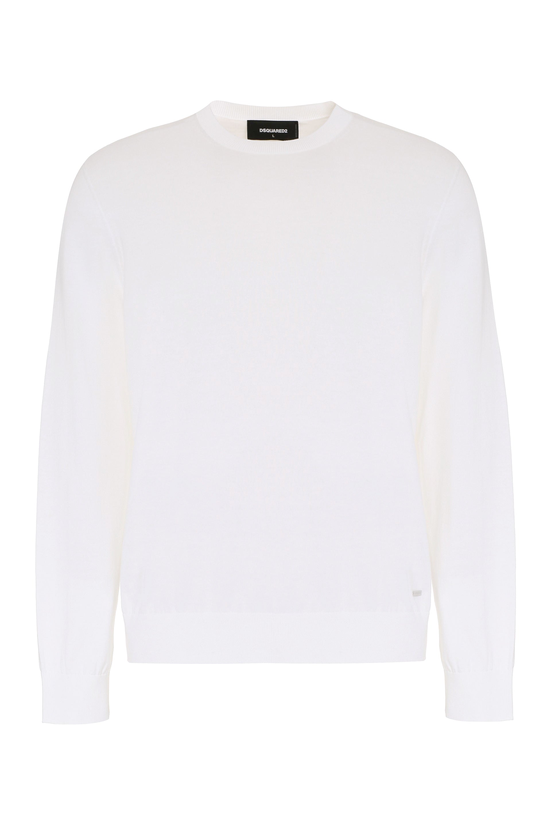 Cotton crew-neck sweater