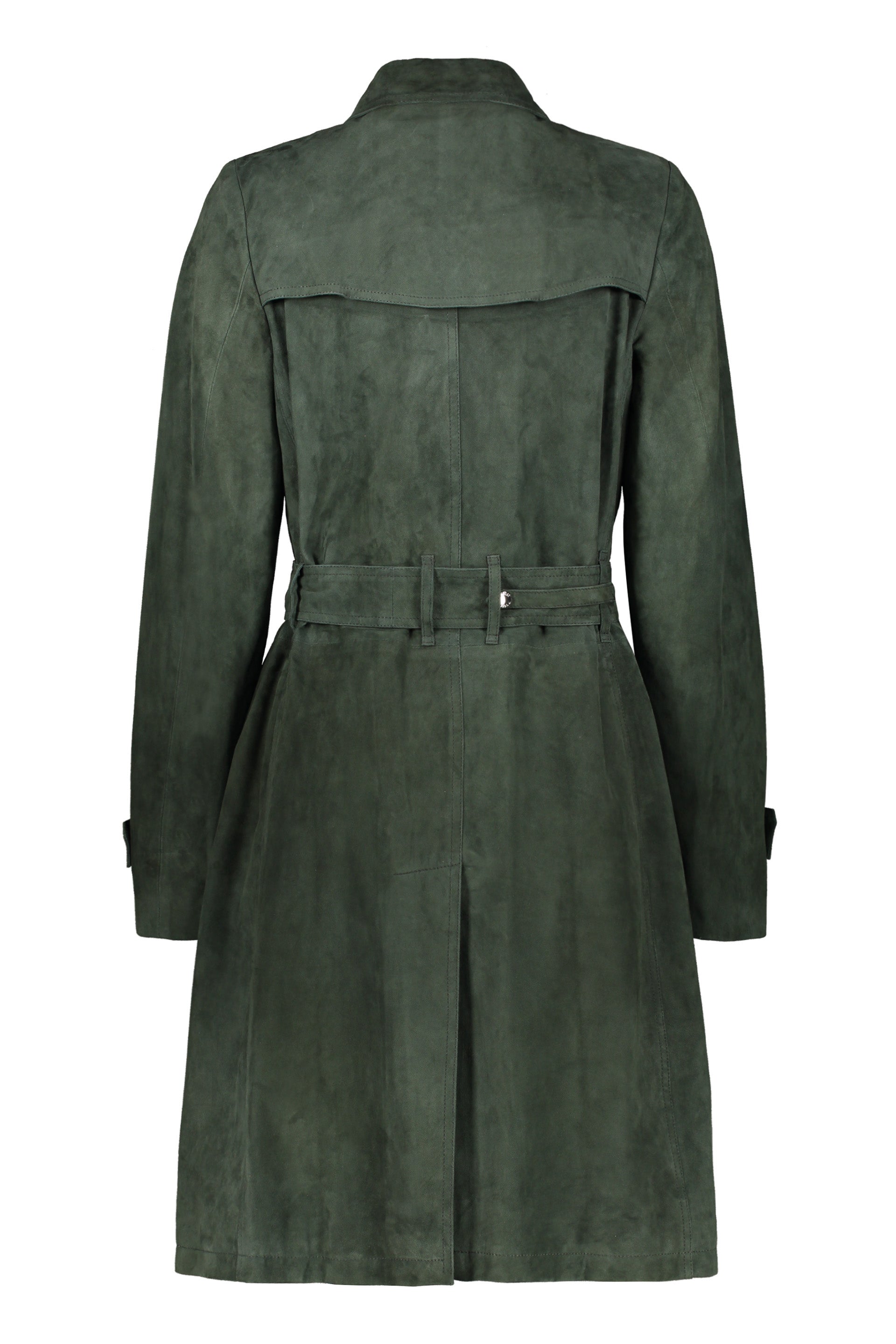 Avignon long leather jacket