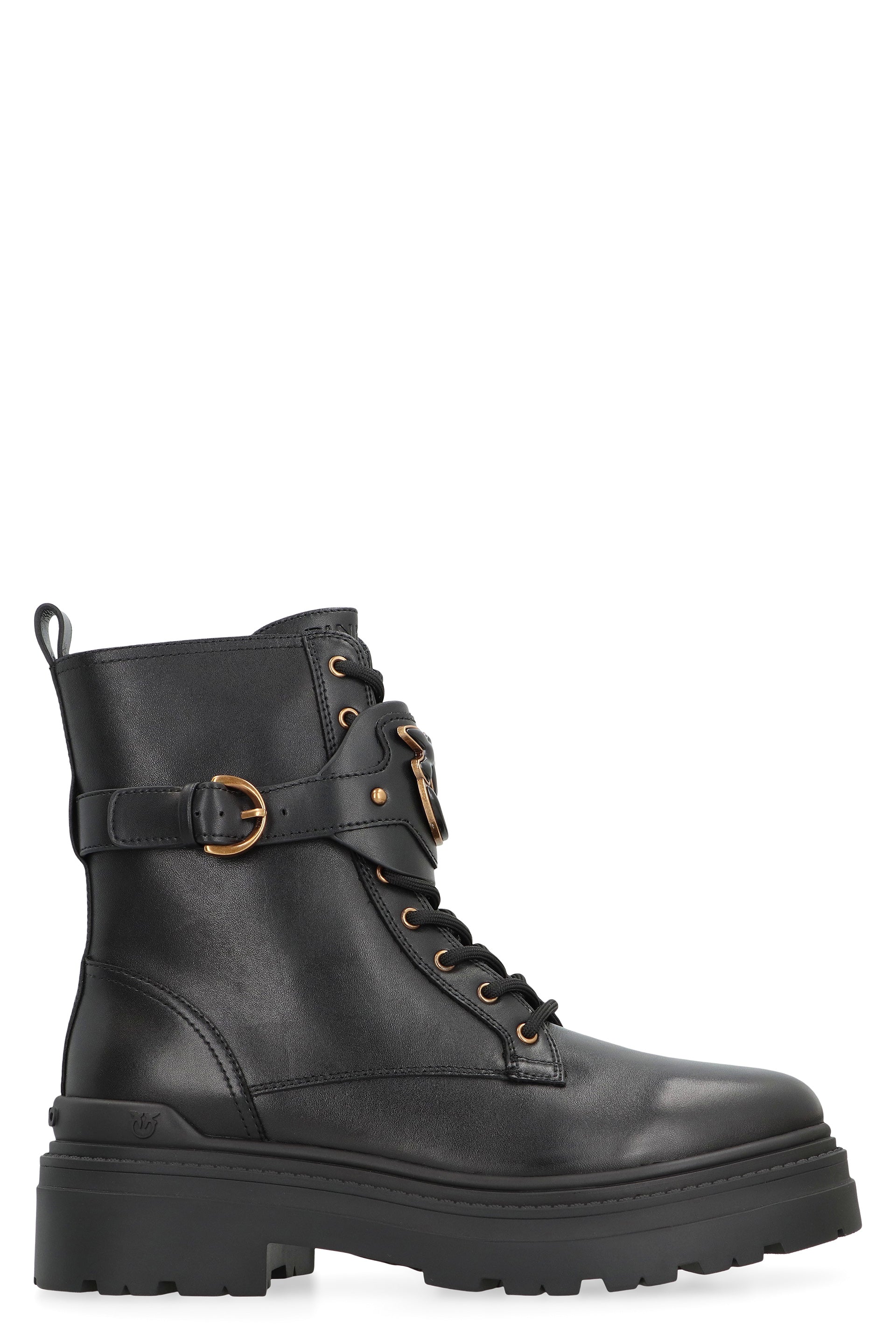 Mia Leather combat boots