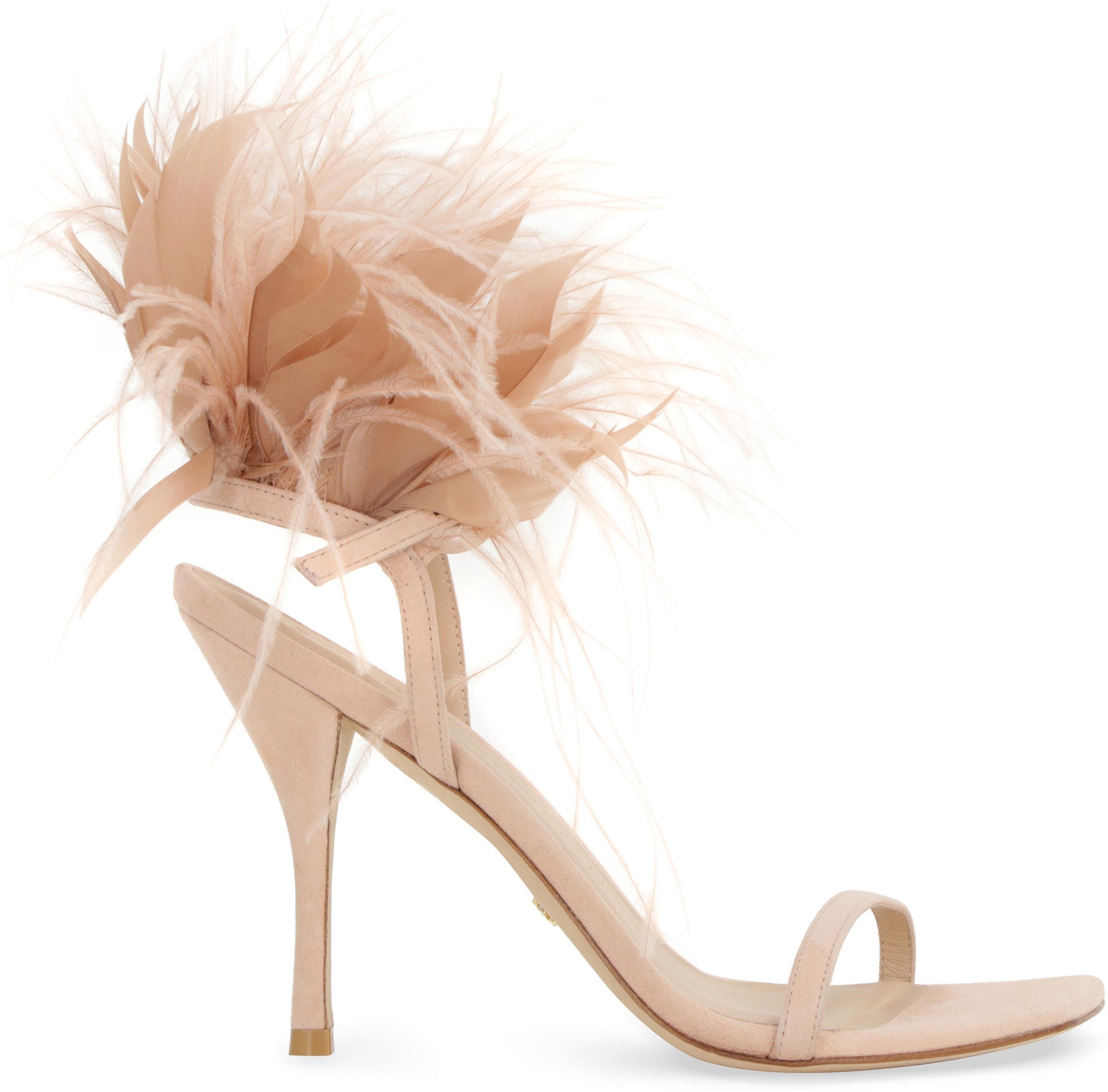 Plume suede sandals