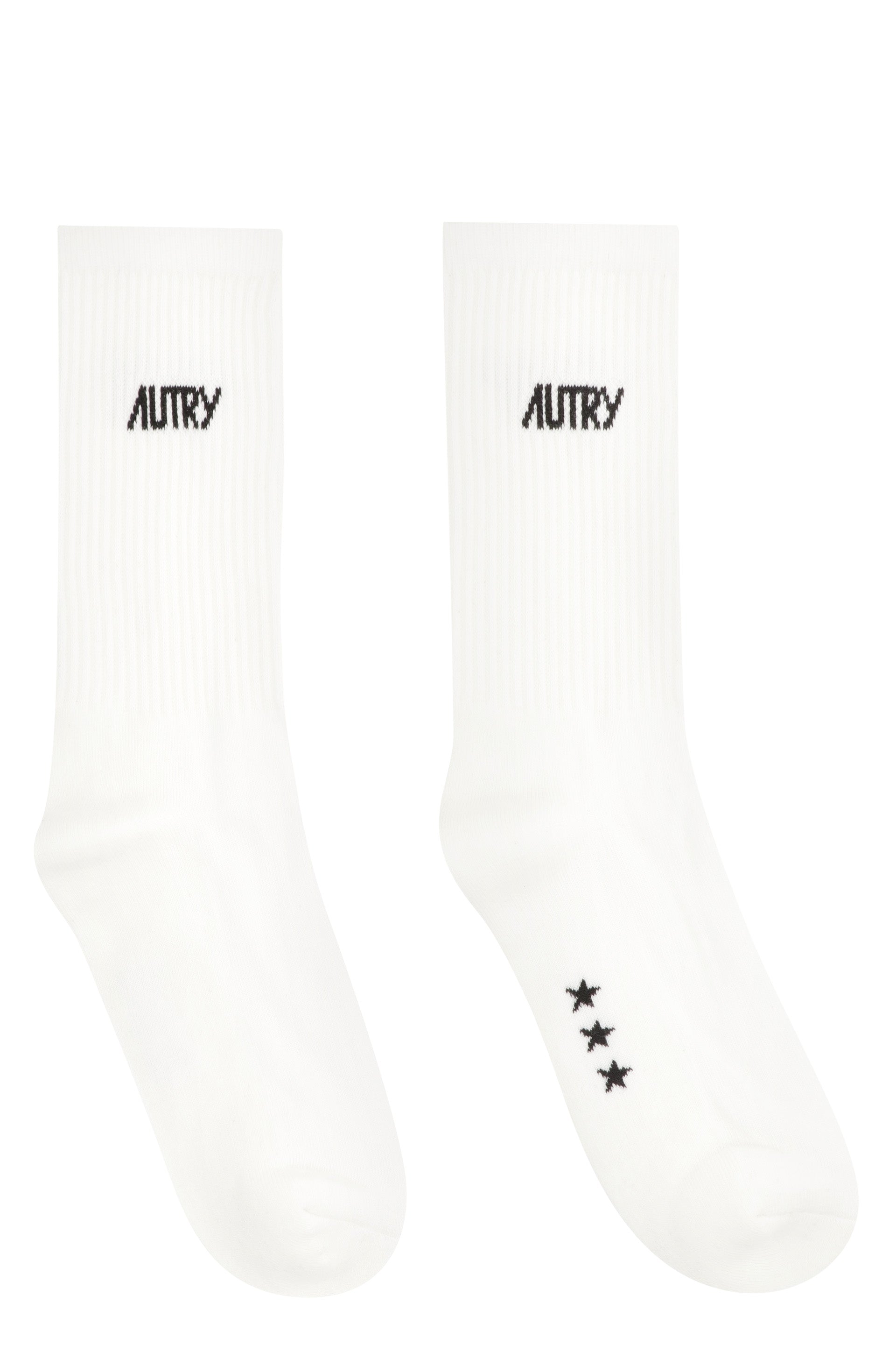 Logo cotton blend socks