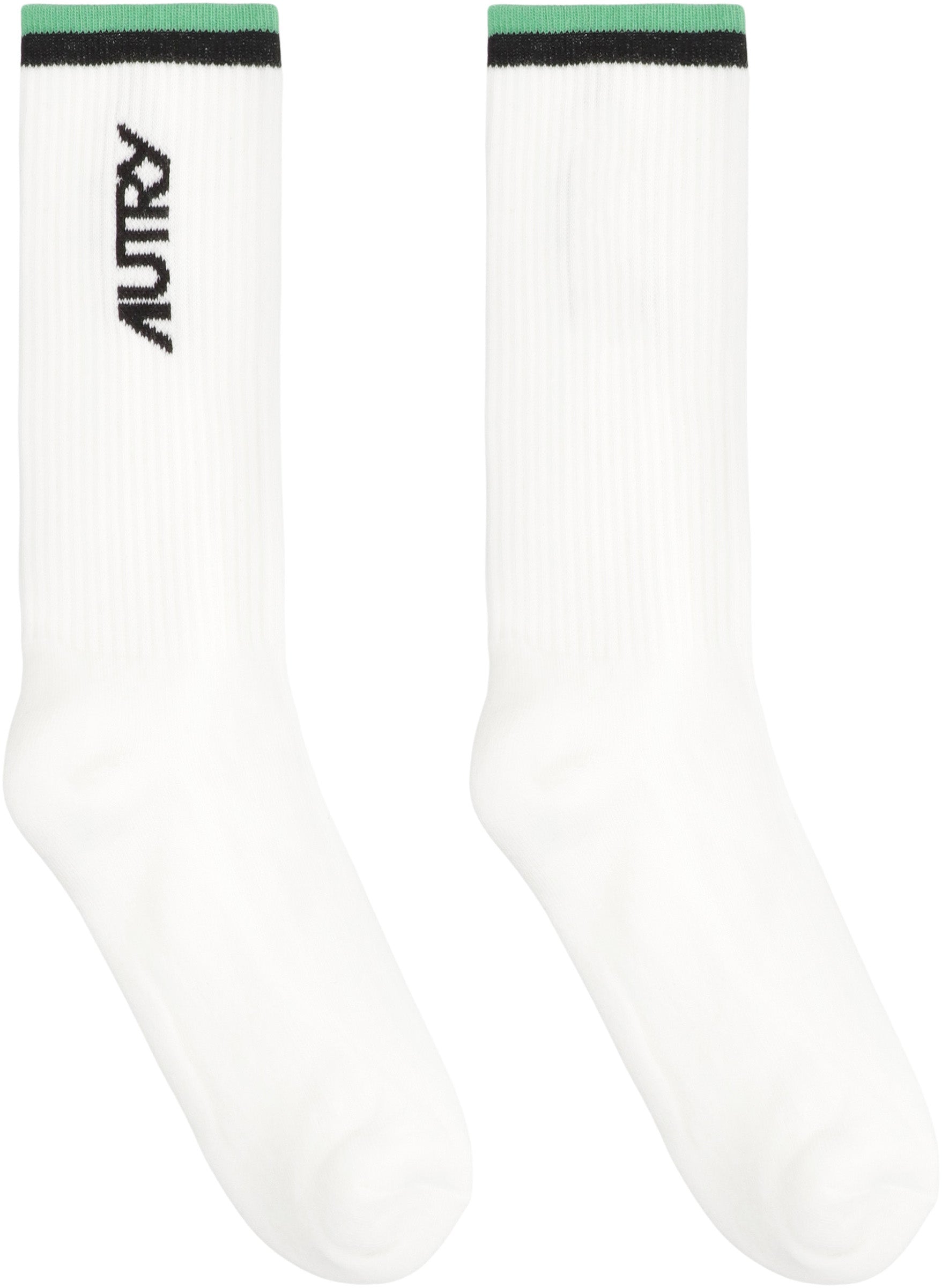 Logo cotton blend socks