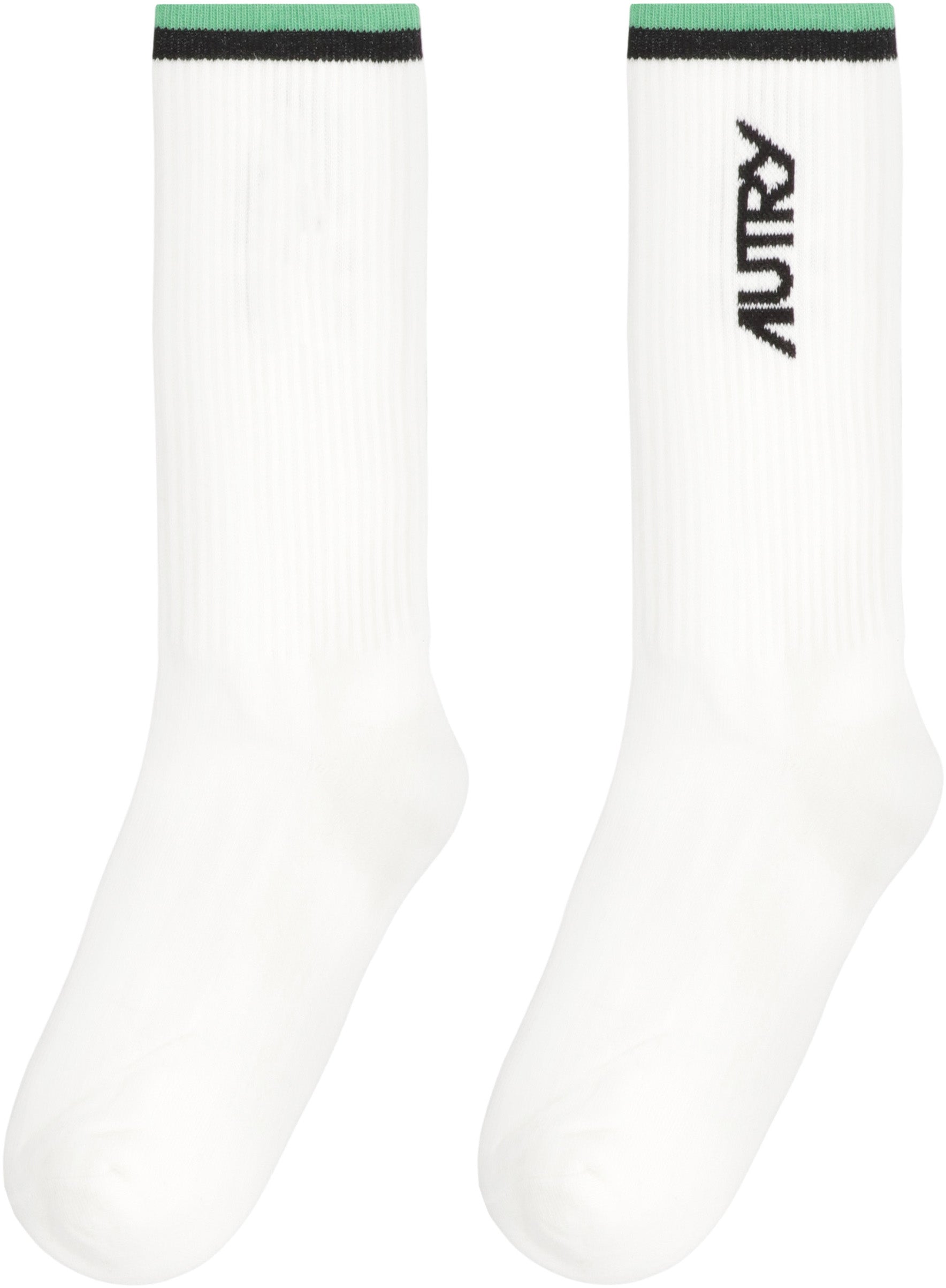 Logo cotton blend socks