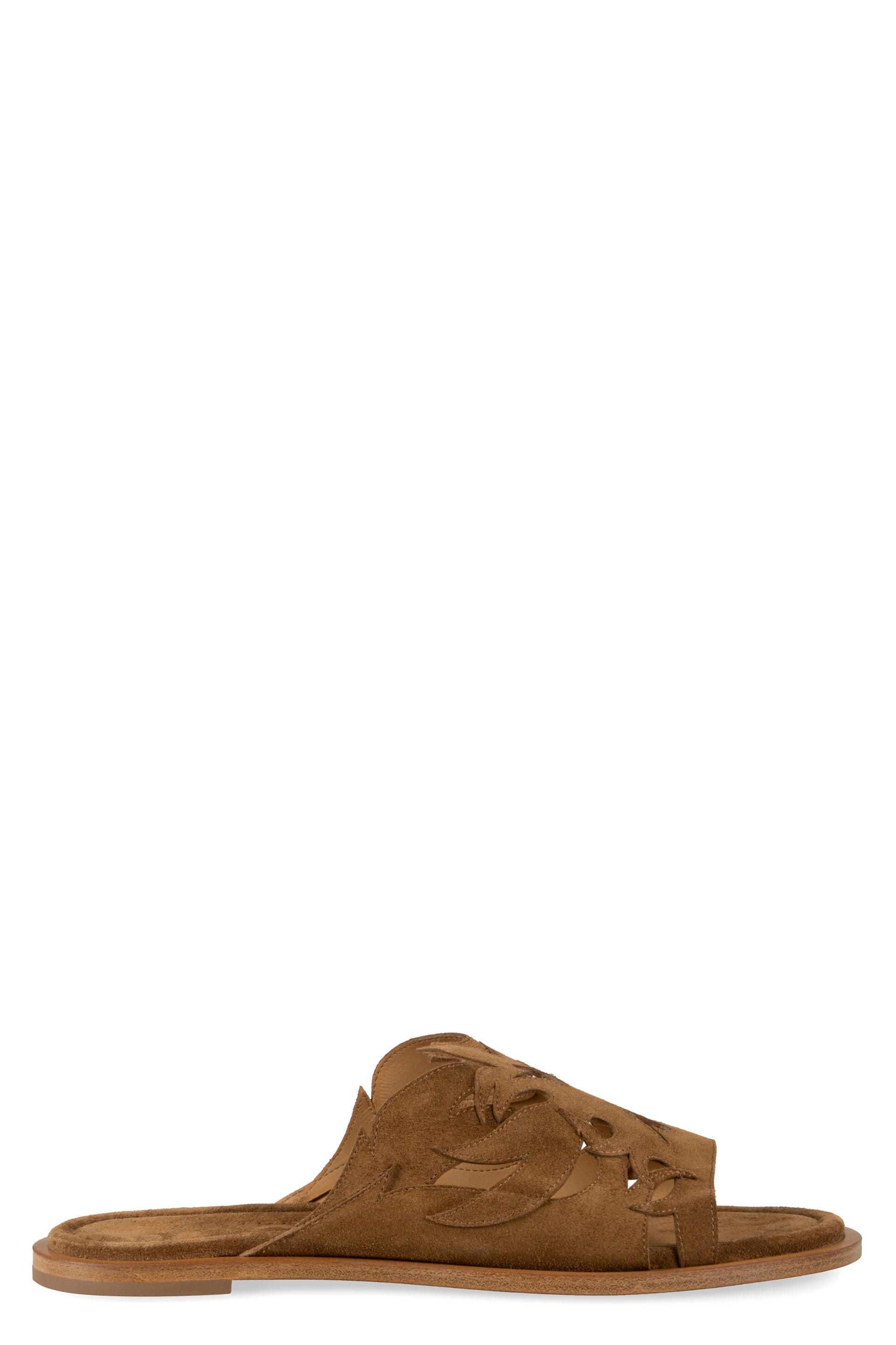 Suede mules